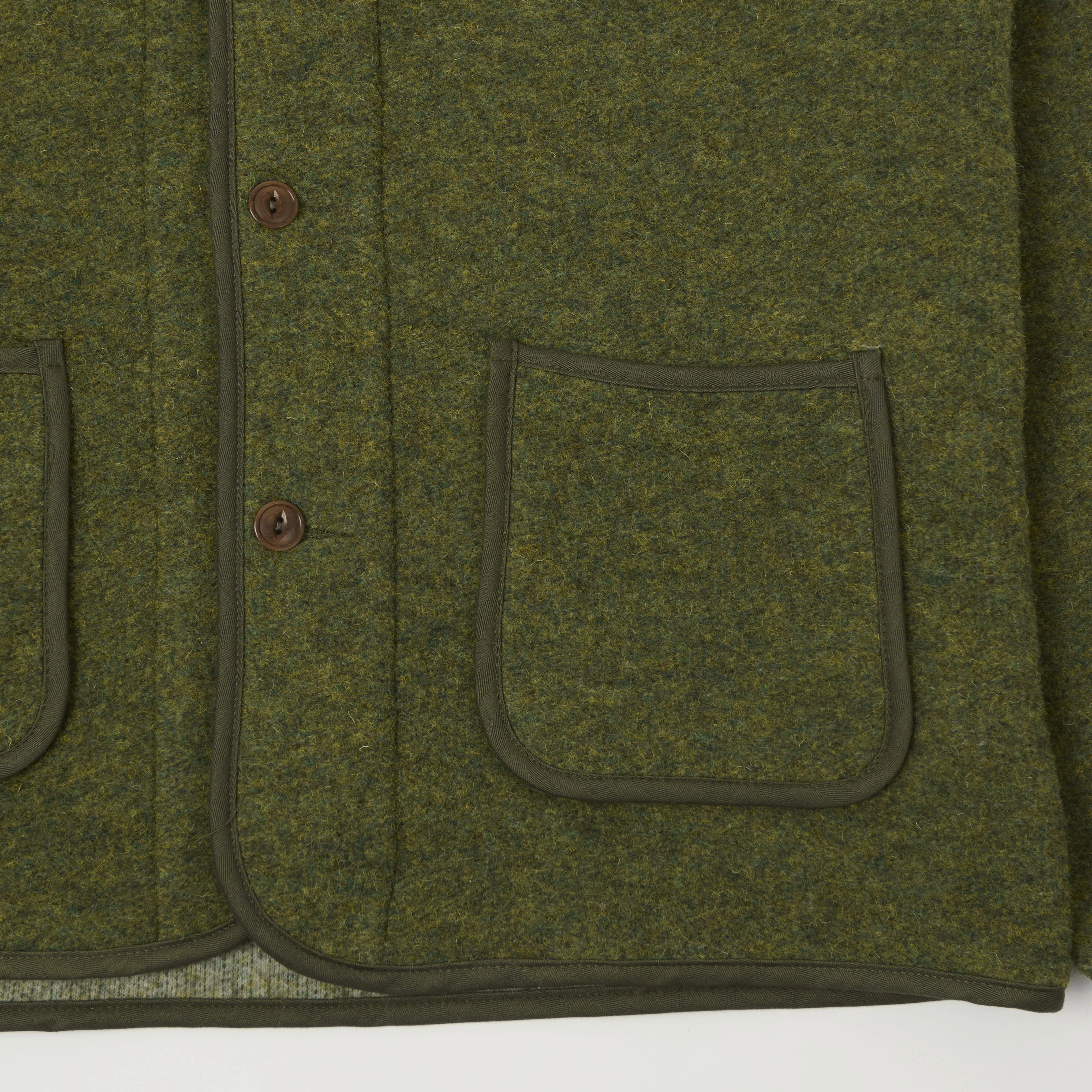 Outclass Boiled Wool Military Liner - Pine sold by Son of a Stag product image thumbnail 3