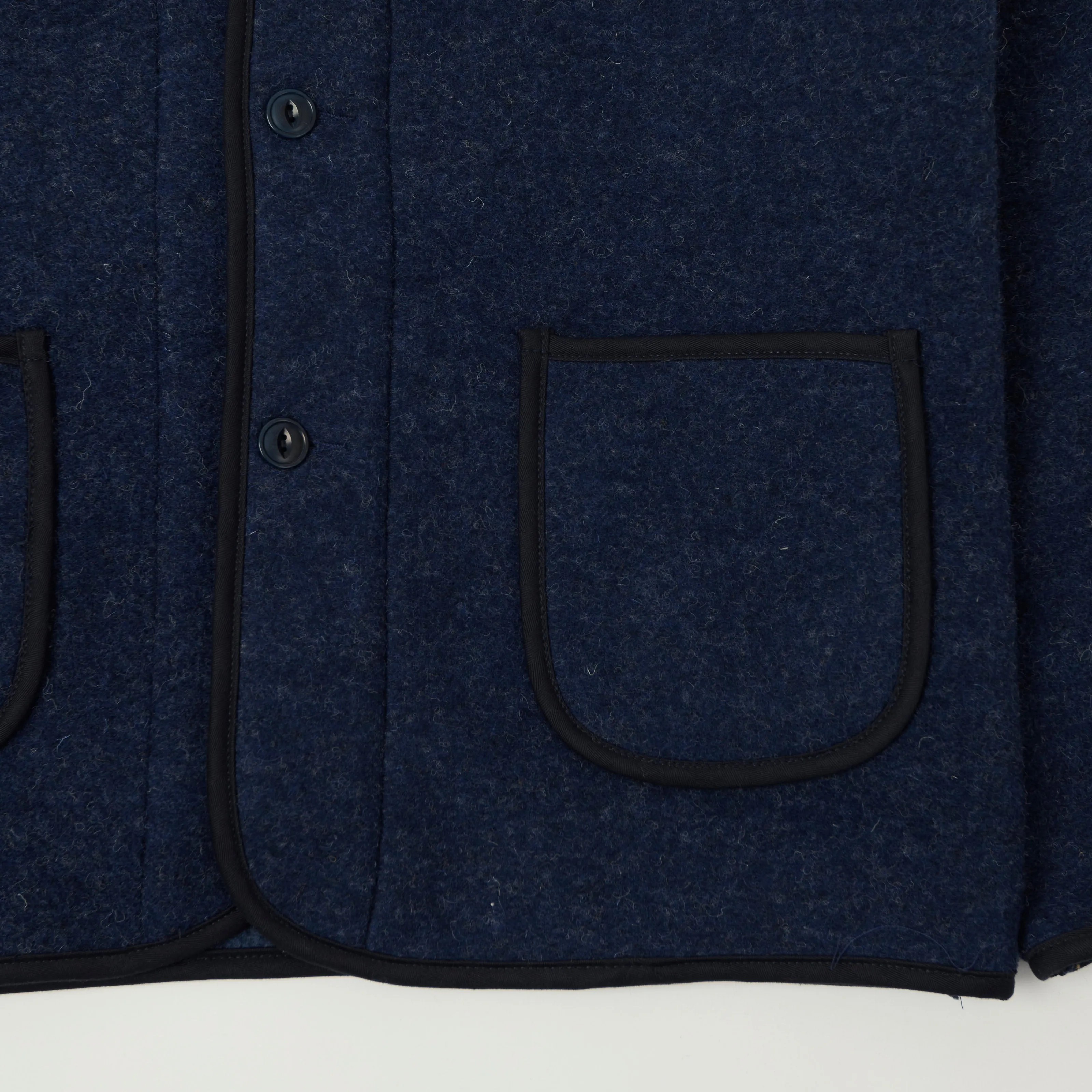 Outclass Boiled Wool Military Liner - Indigo sold by Son of a Stag product image thumbnail 3