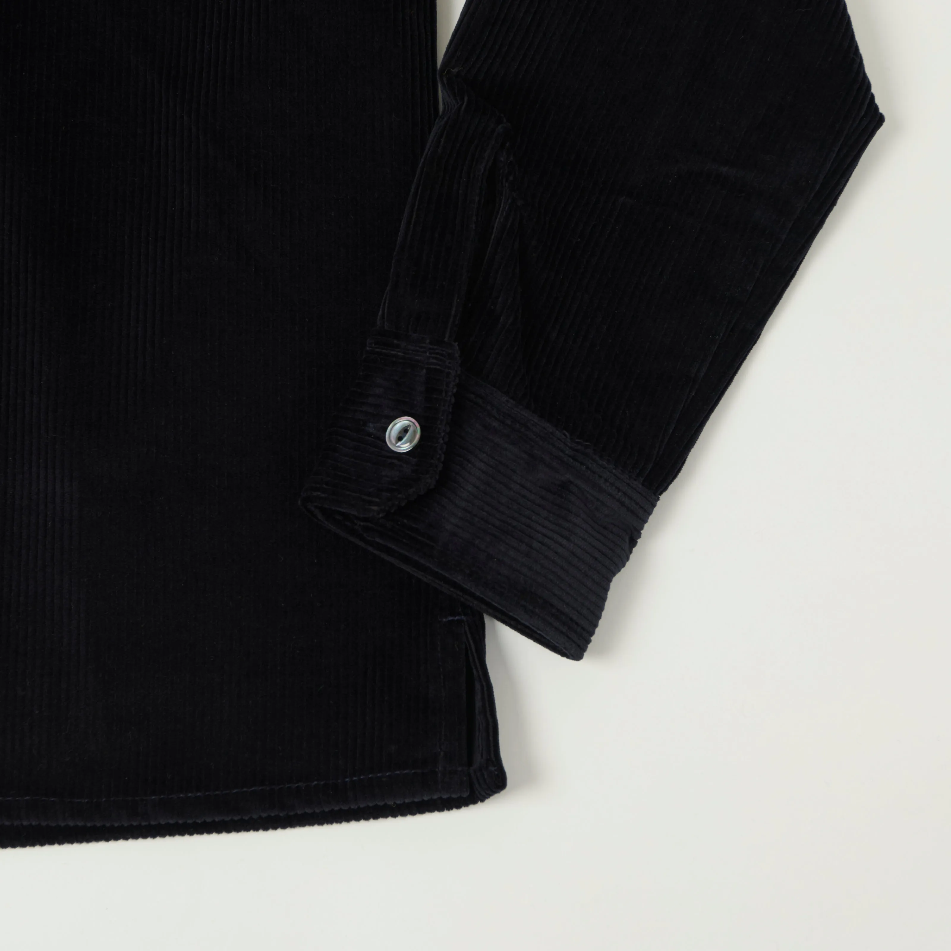 Outclass Corduroy Club Shirt - Navy sold by Son of a Stag product image thumbnail 3