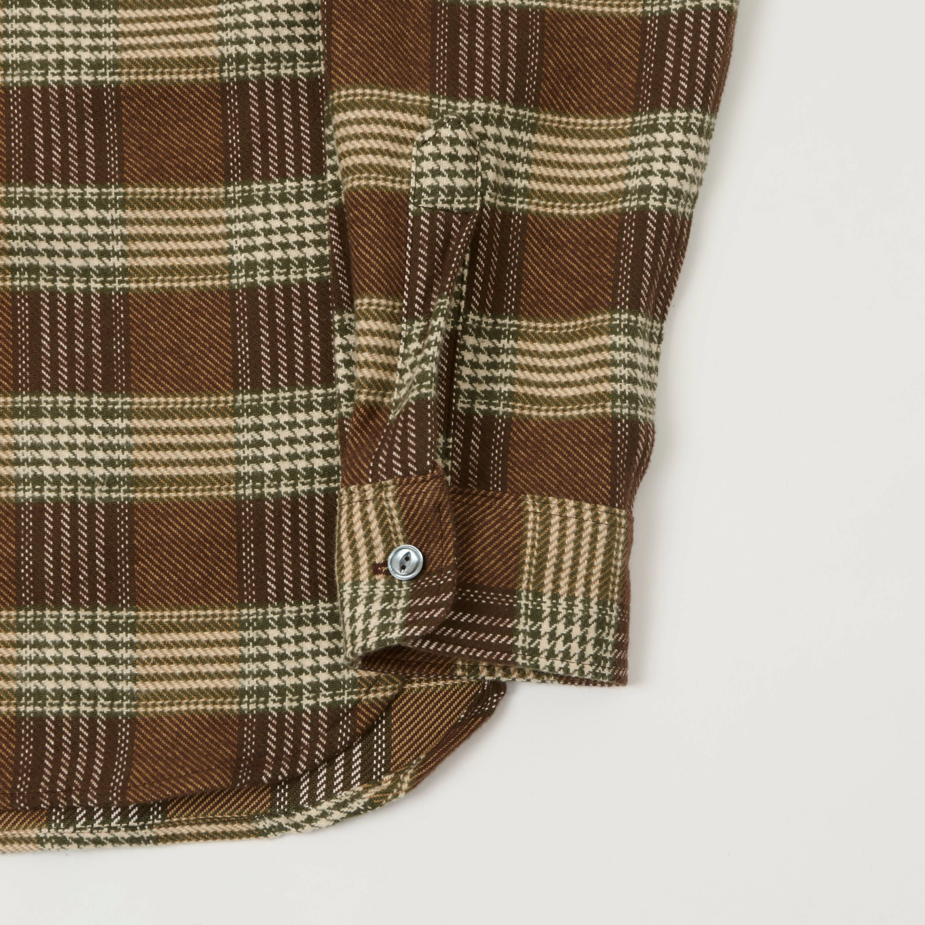 Outclass Blanket Easy Shirt - Brown Houndstooth sold by Son of a Stag product image thumbnail 4