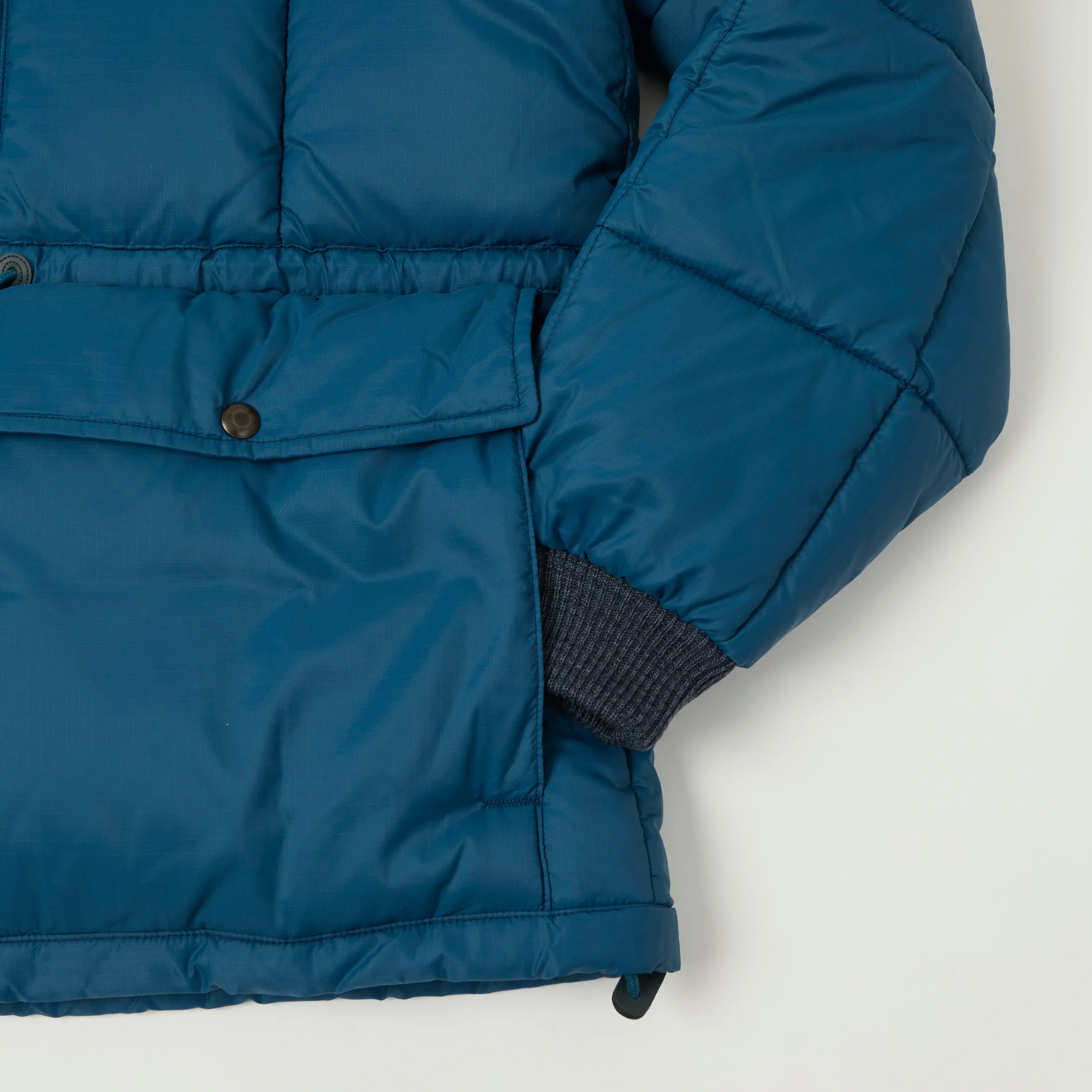 RRL Quilted Ripstop Hooded Puffer Jacket - Vintage Blue sold by Son of a Stag product image thumbnail 4