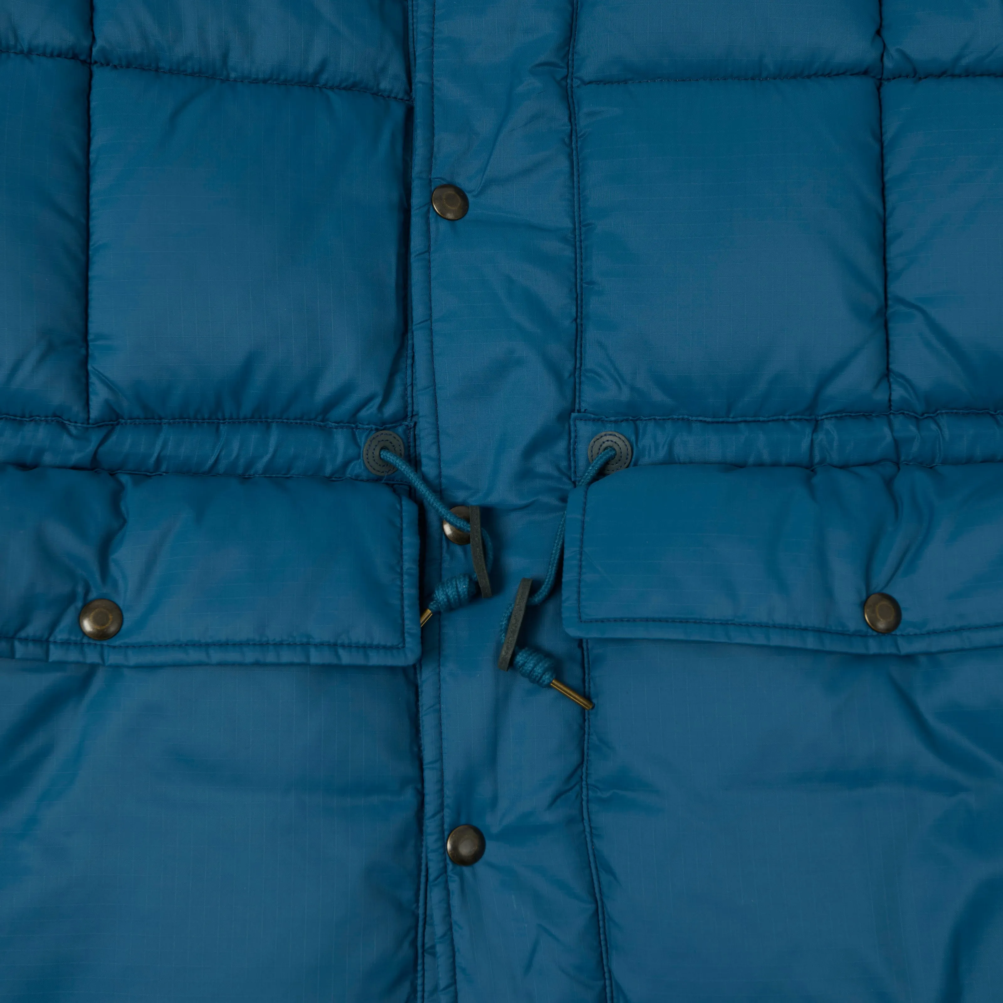 RRL Quilted Ripstop Hooded Puffer Jacket - Vintage Blue sold by Son of a Stag product image thumbnail 5