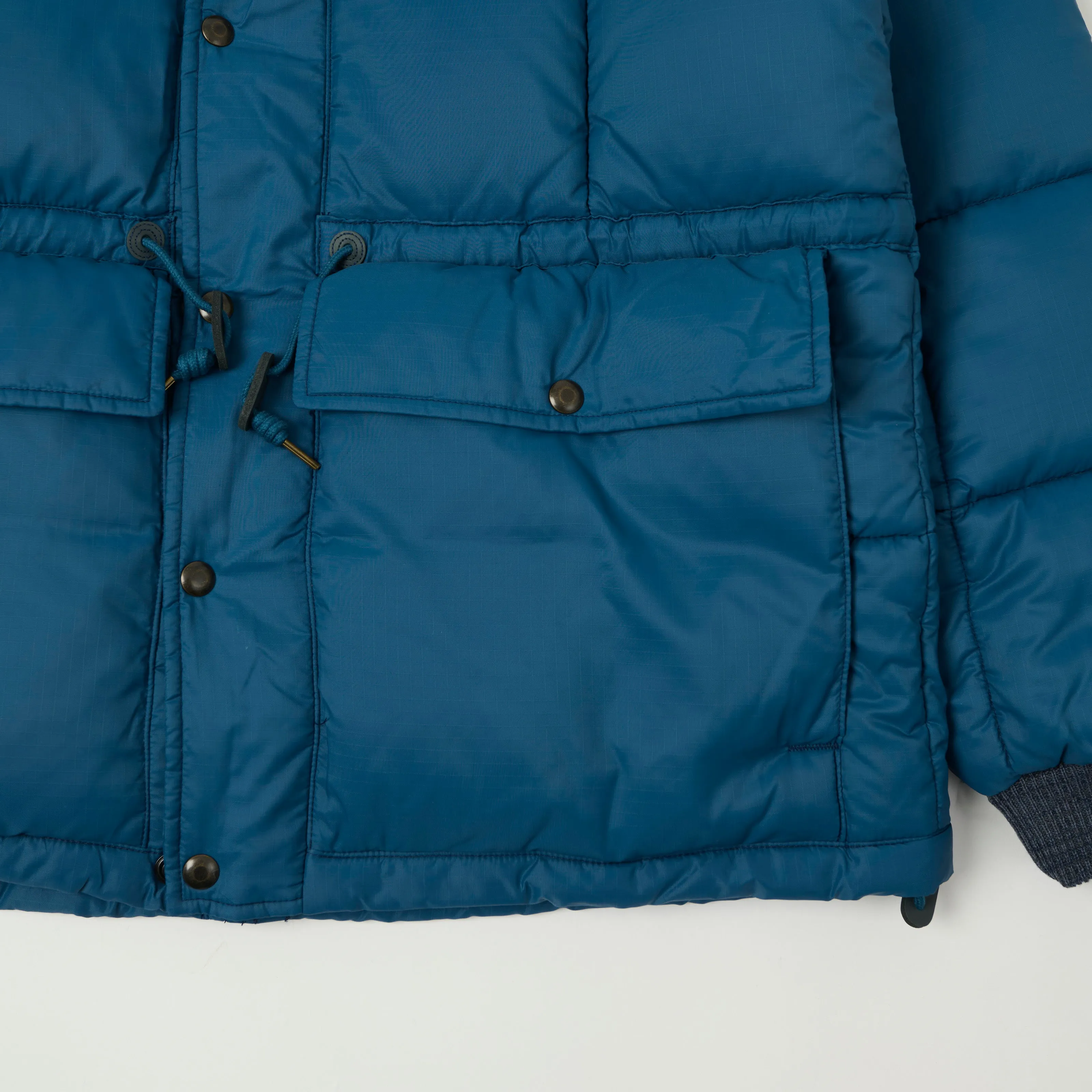 RRL Quilted Ripstop Hooded Puffer Jacket - Vintage Blue sold by Son of a Stag product image thumbnail 3