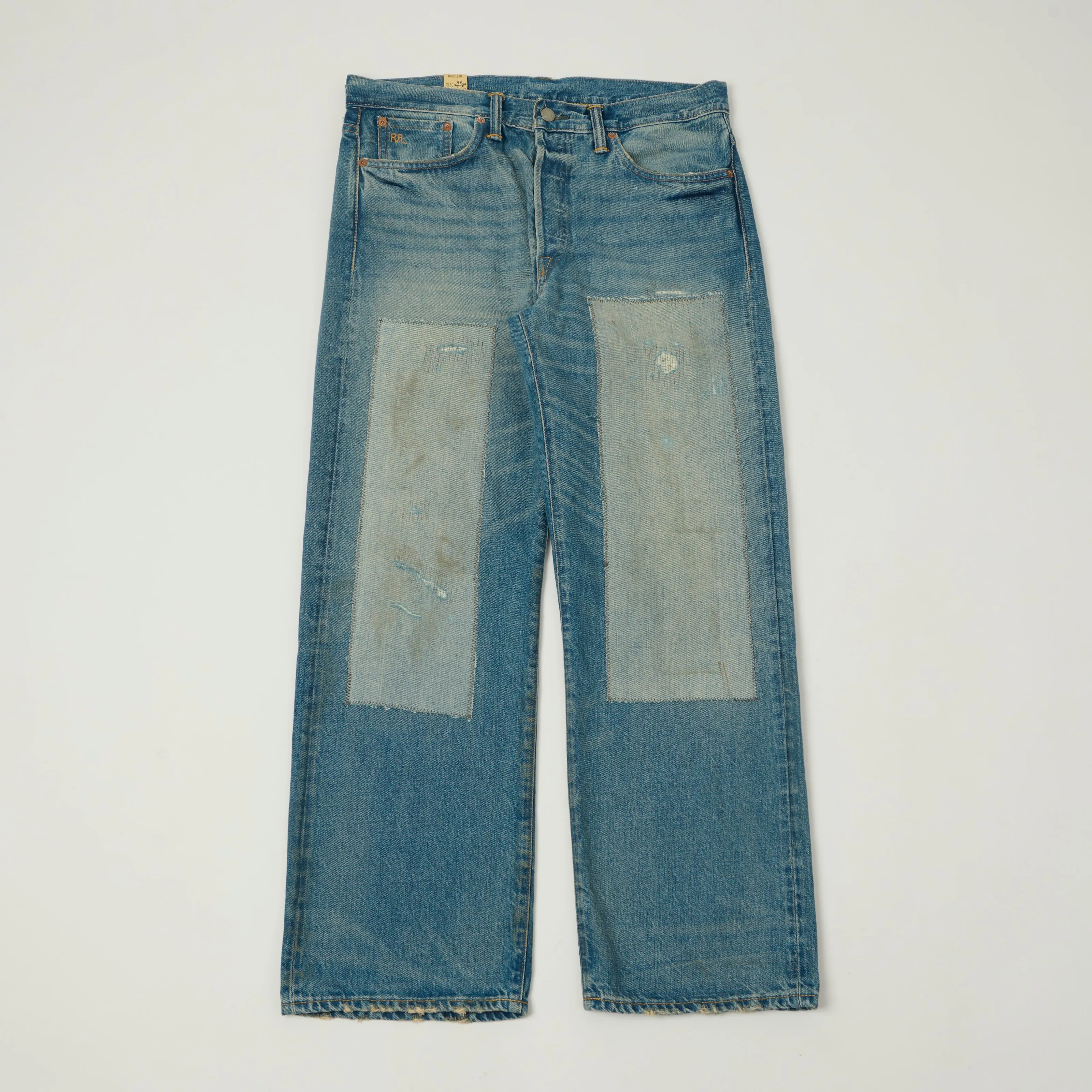 RRL Vintage 5-Pocket 14oz Wide Straight Jean - Midlands Wash sold by Son of a Stag