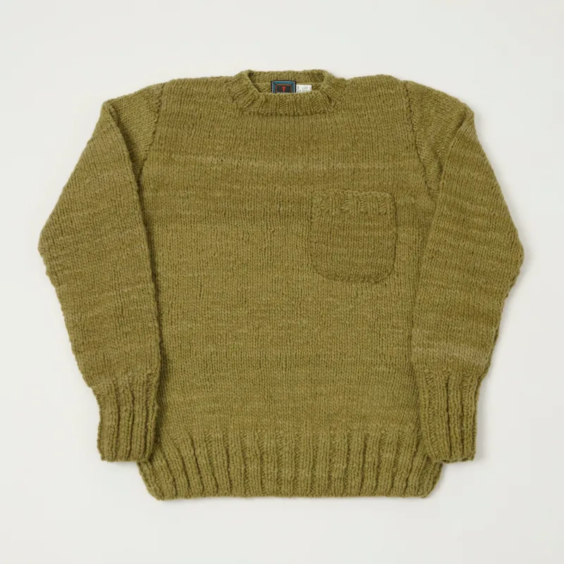 Chamula Merino Wool Pocket Jumper - Dark Alfalfa sold by Son of a Stag
