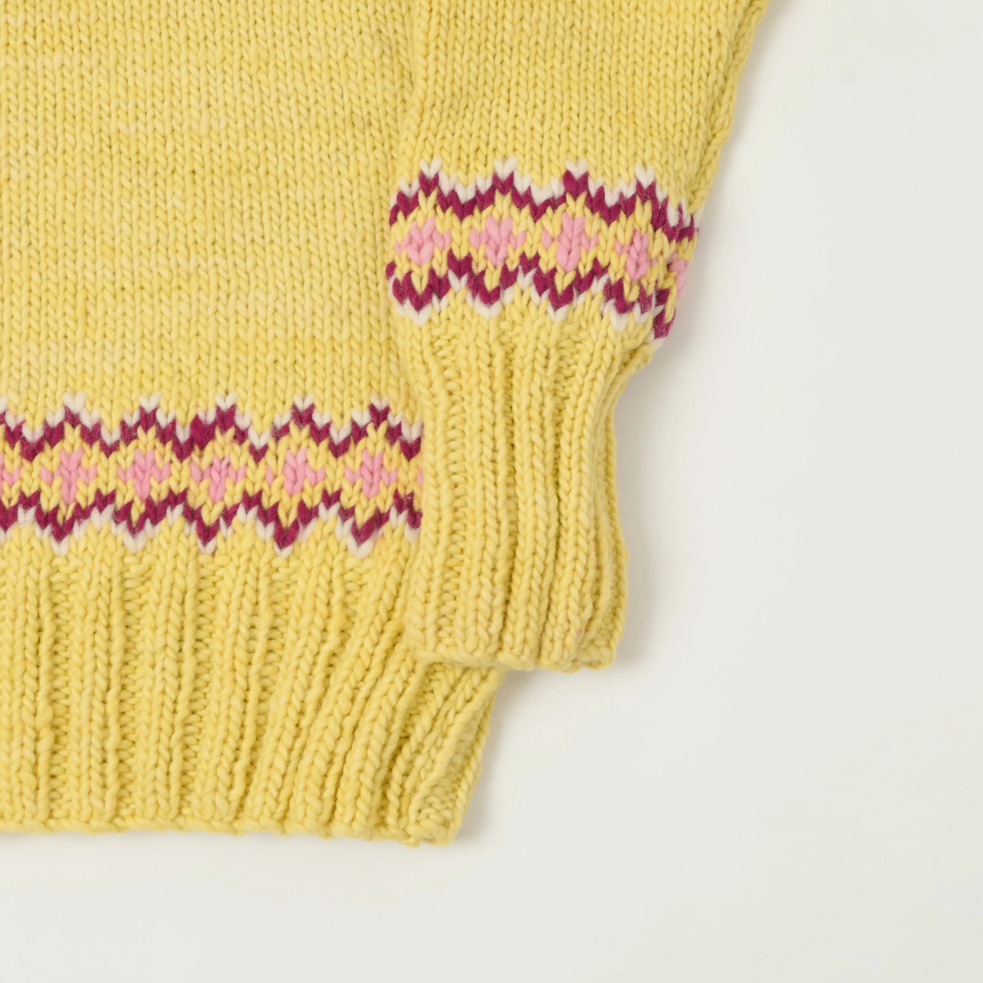 Chamula Merino Wool 'Fair Isle #3' Jumper - Marigold sold by Son of a Stag product image thumbnail 3