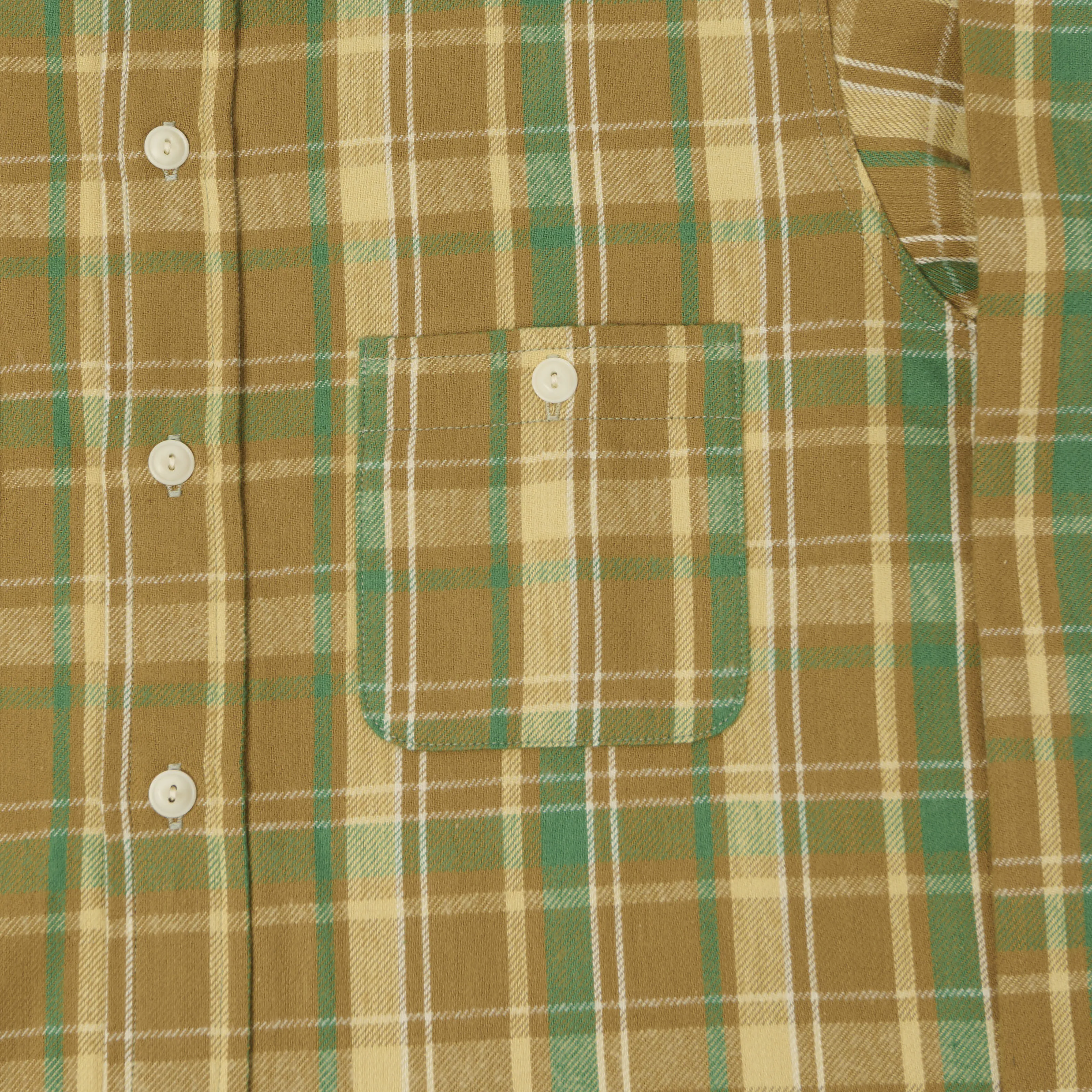 John Gluckow 1940s 'Storm' Flannel Shirt - Brown sold by Son of a Stag product image thumbnail 4