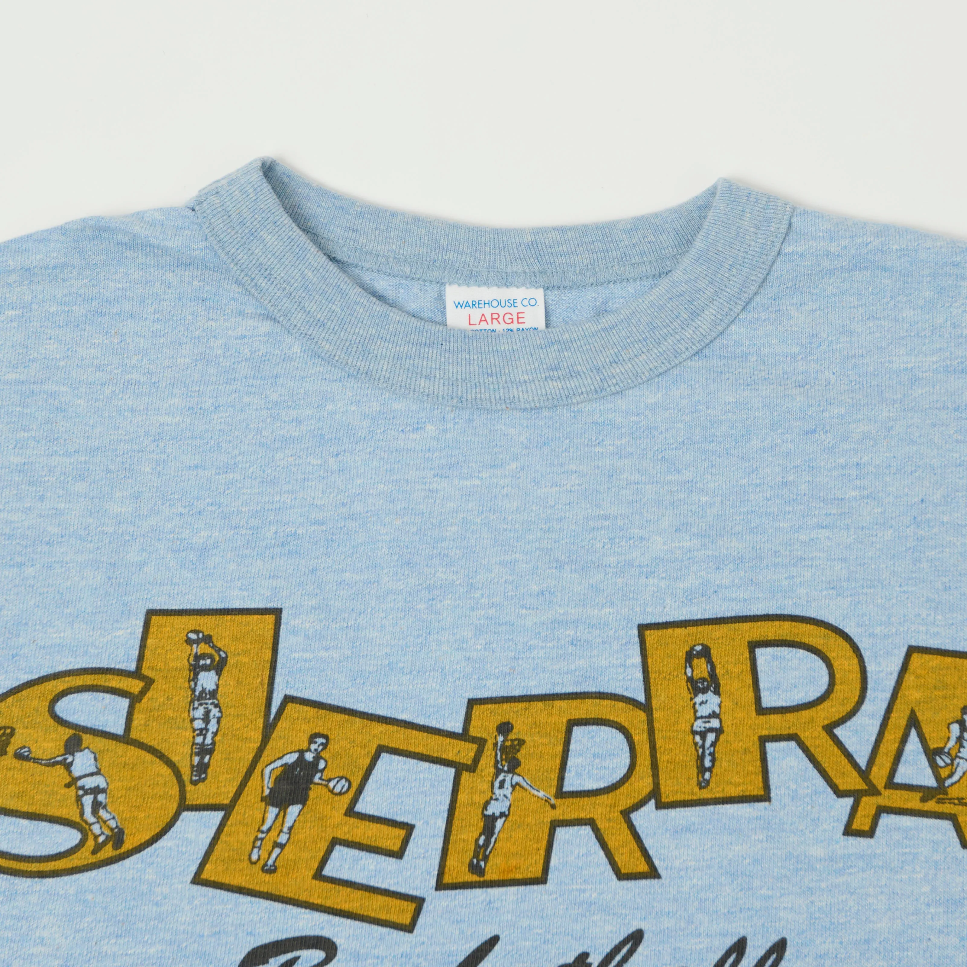 Warehouse & Co 4096 Cotton Rayon 'Sierra' T-Shirt - Heather Blue sold by Son of a Stag product image thumbnail 2