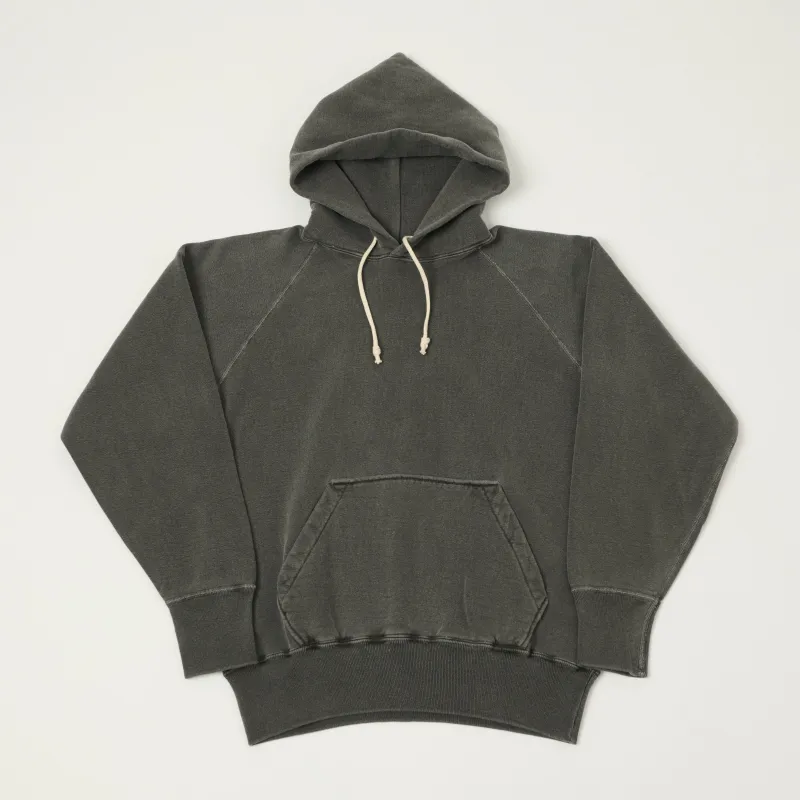 Dubbleworks Pigment Dyed Raglan Sleeve Hoodie - Sumikuro sold by Son of a Stag