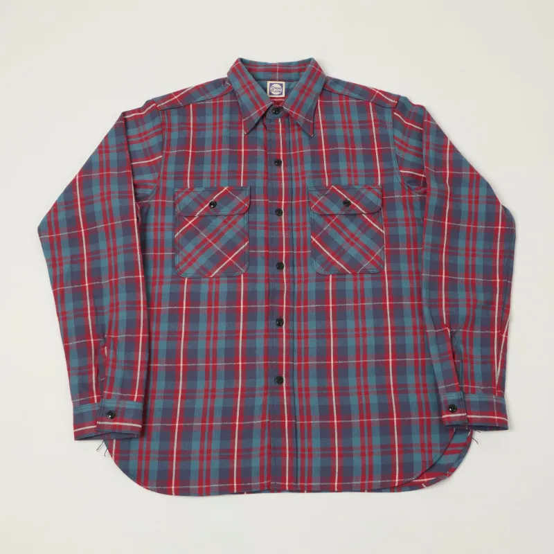 John Gluckow Lot. JG-06 'The Ancient' Flannel Shirt - Blue sold by Son of a Stag