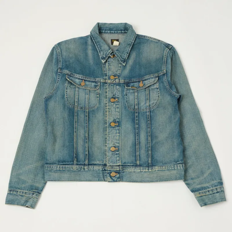 RRL 'Leeland' Denim Trucker Jacket - Heavy Wash sold by Son of a Stag
