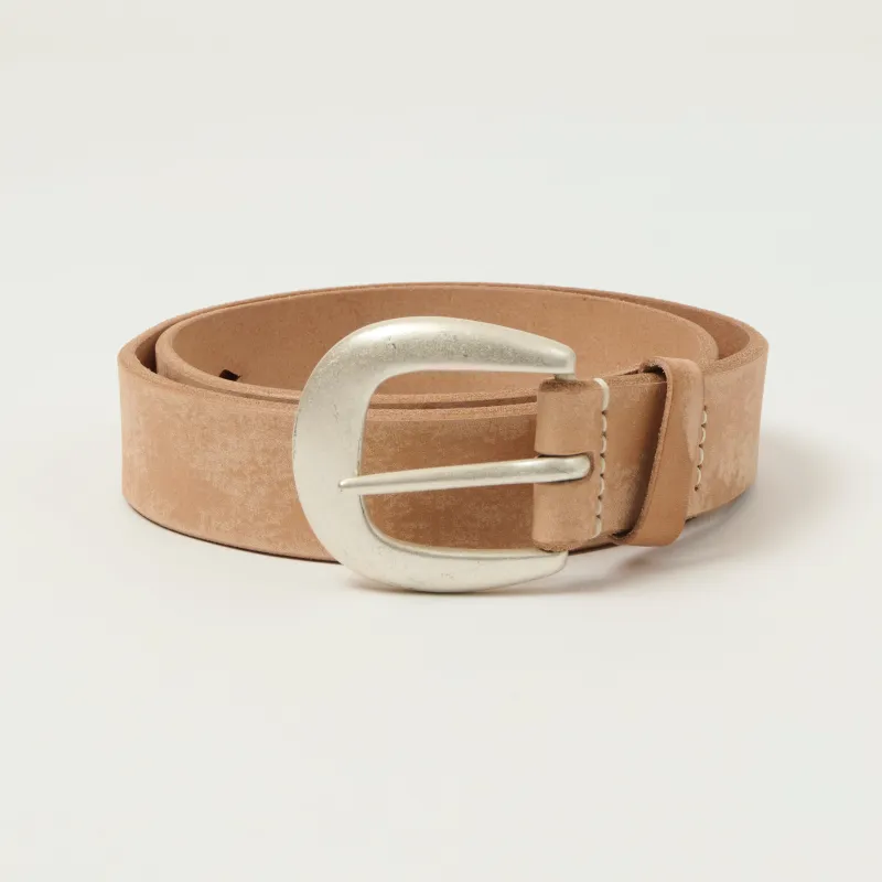 FULLCOUNT 6210 Wild Leather Belt - Natural sold by Son of a Stag