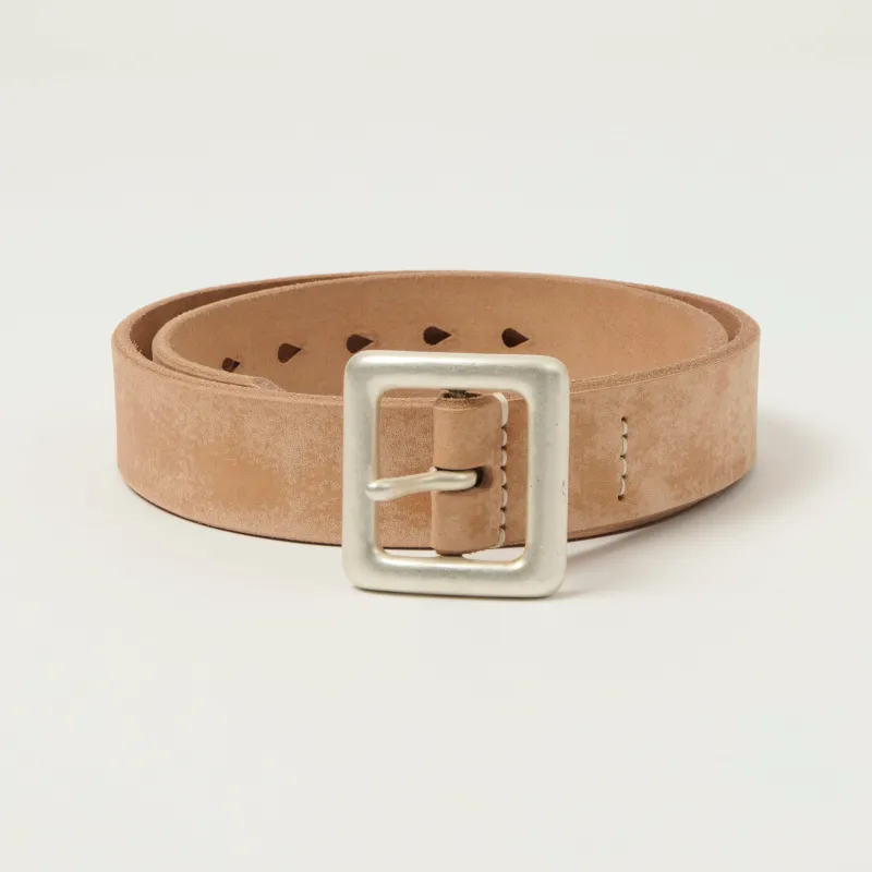 FULLCOUNT 6211 Wild Leather Garrison Belt - Natural sold by Son of a Stag