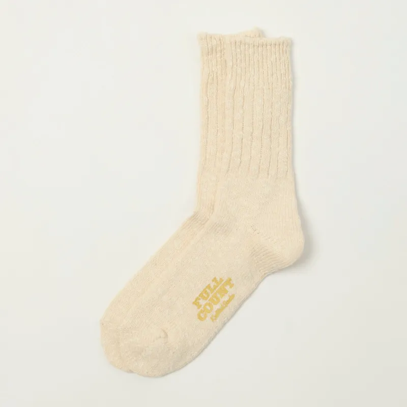 FULLCOUNT 6110 Slub Sock - Beige sold by Son of a Stag