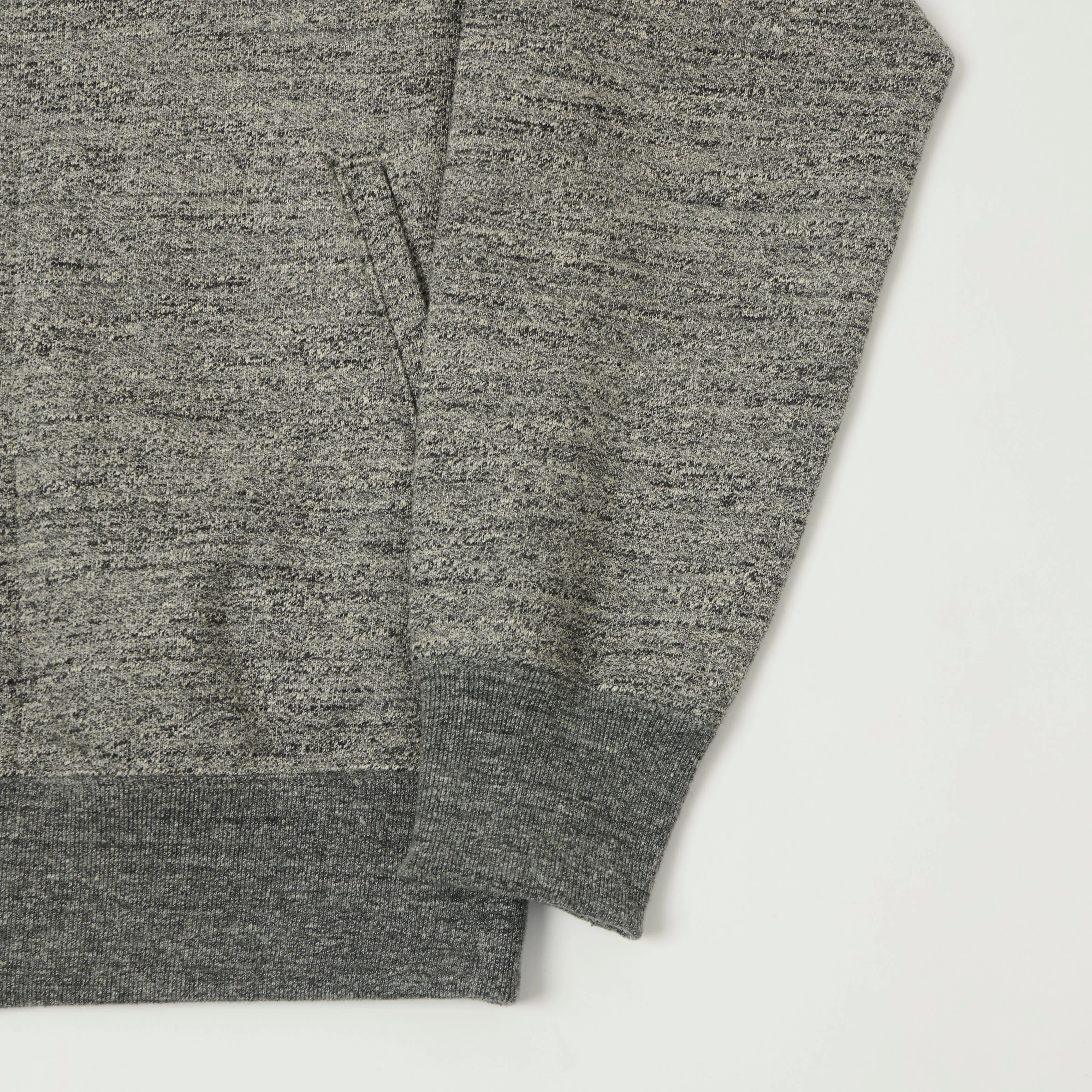 Jackman GG Zip Through Hoodie - Heather Charcoal sold by Son of a Stag product image thumbnail 3