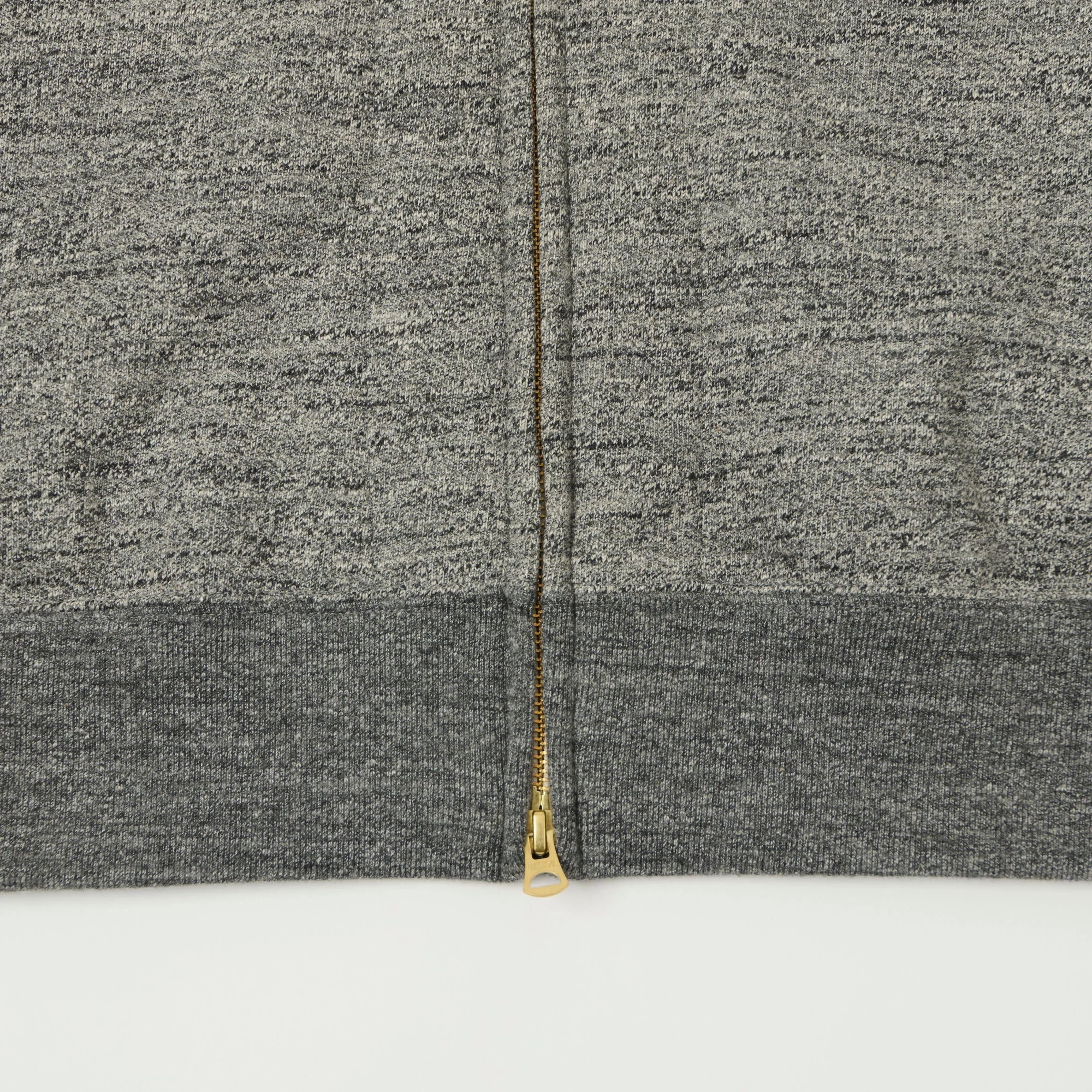 Jackman GG Zip Through Hoodie - Heather Charcoal sold by Son of a Stag product image thumbnail 4