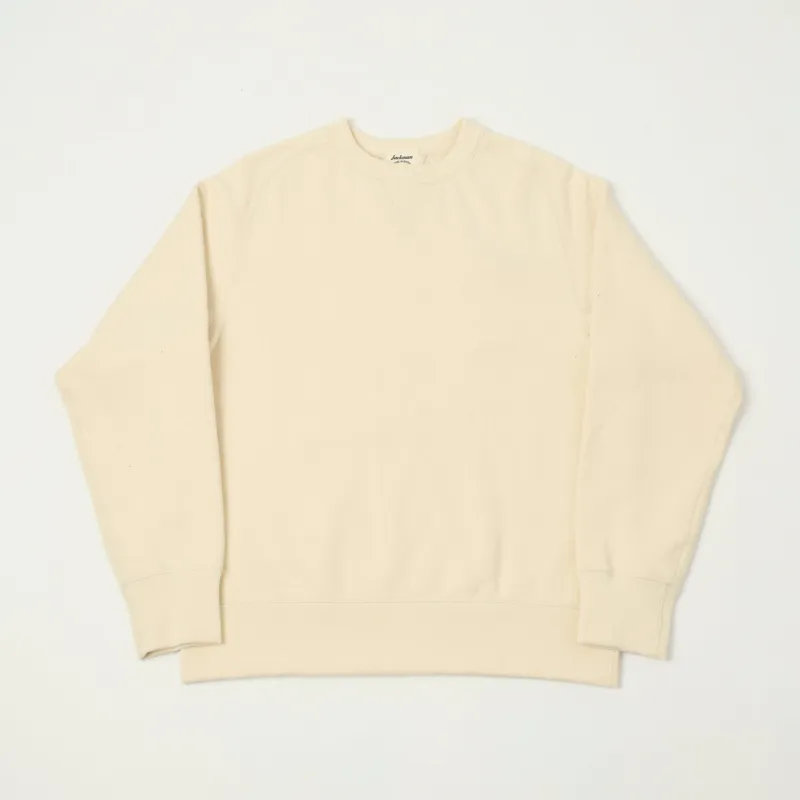 Jackman 'Big Loop' Freedom Sleeve Sweatshirt - Ecru sold by Son of a Stag