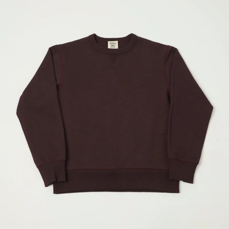 Jackman GG Crewneck Sweatshirt - Mauve Wine sold by Son of a Stag