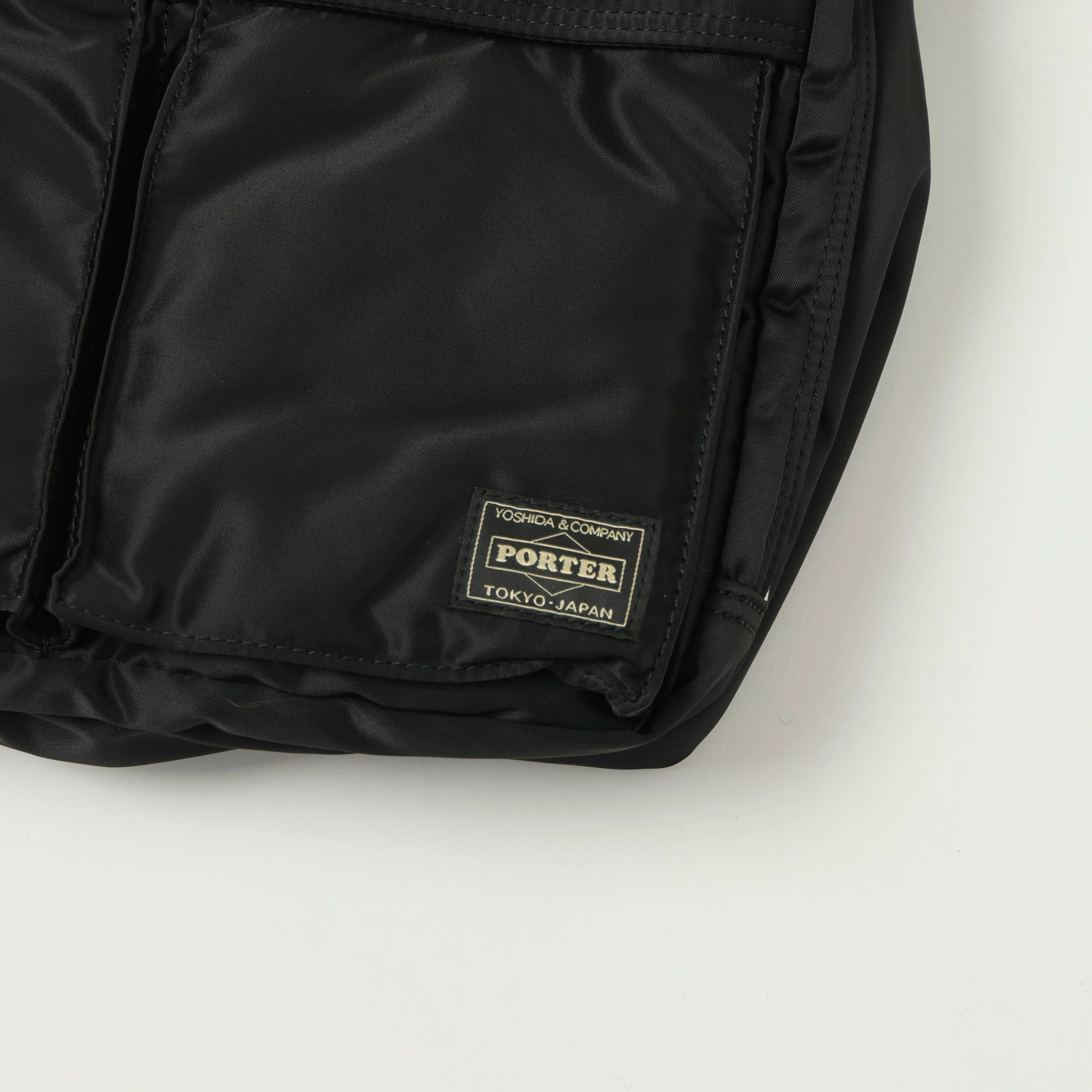 Porter-Yoshida & Co. Bio-Nylon Tanker Large Zipped Sling Bag - Black sold by Son of a Stag product image thumbnail 2