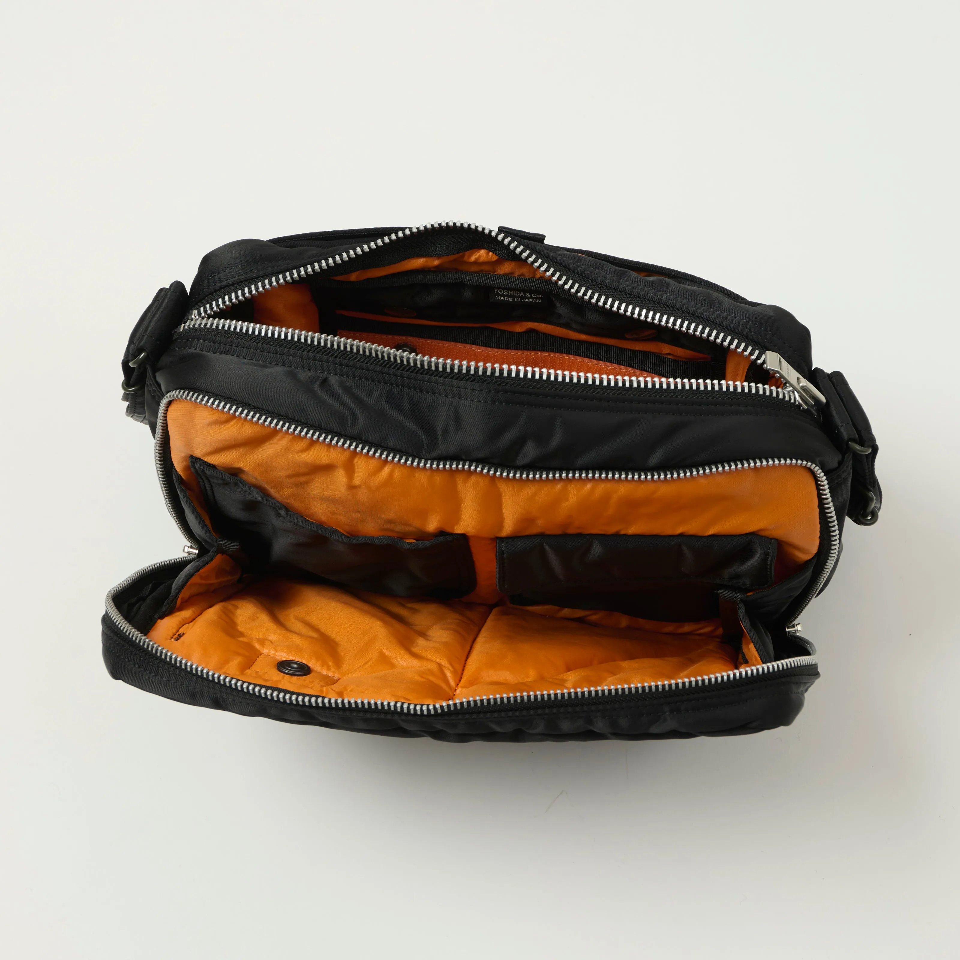 Porter-Yoshida & Co. Bio-Nylon Tanker Large Zipped Sling Bag - Black sold by Son of a Stag product image thumbnail 3