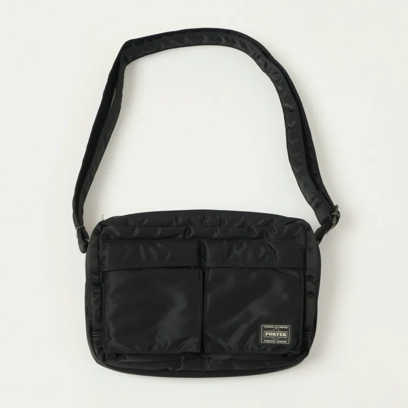Porter-Yoshida & Co. Bio-Nylon Tanker Zipped Sling Bag - Black sold by Son of a Stag