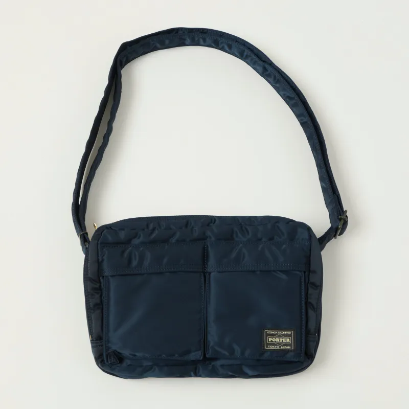 Porter-Yoshida & Co. Bio-Nylon Tanker Zipped Sling Bag  - Navy sold by Son of a Stag
