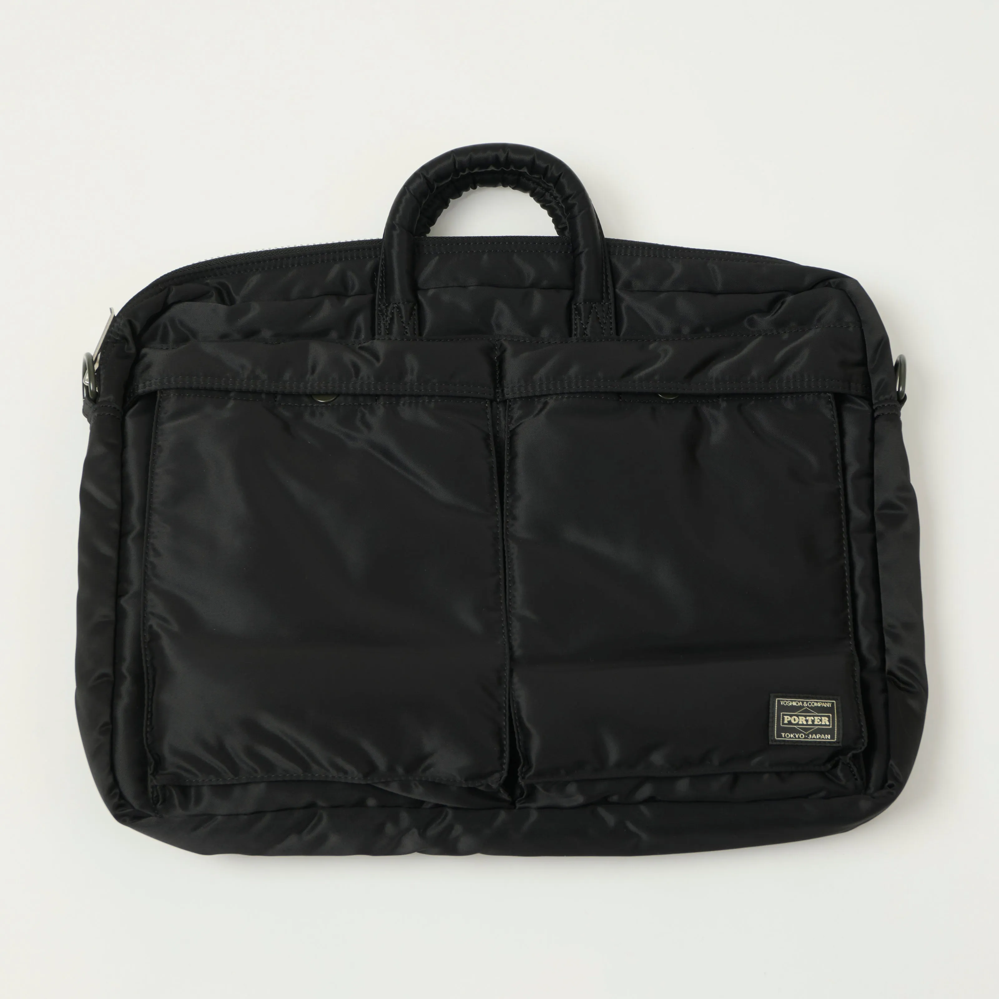 Porter-Yoshida & Co. Bio-Nylon Tanker 2-Way Document Bag - Black sold by Son of a Stag
