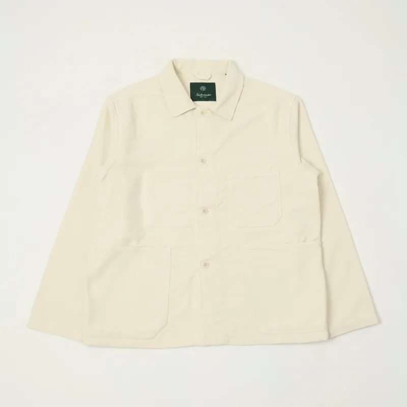 Knickerbocker 'Trade' French Moleskin Chore Jacket - Bone sold by Son of a Stag