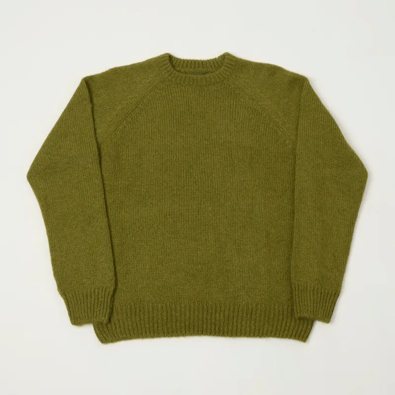 Knickerbocker 'Bud' Alpaca Knit Sweater - Chartreuse sold by Son of a Stag