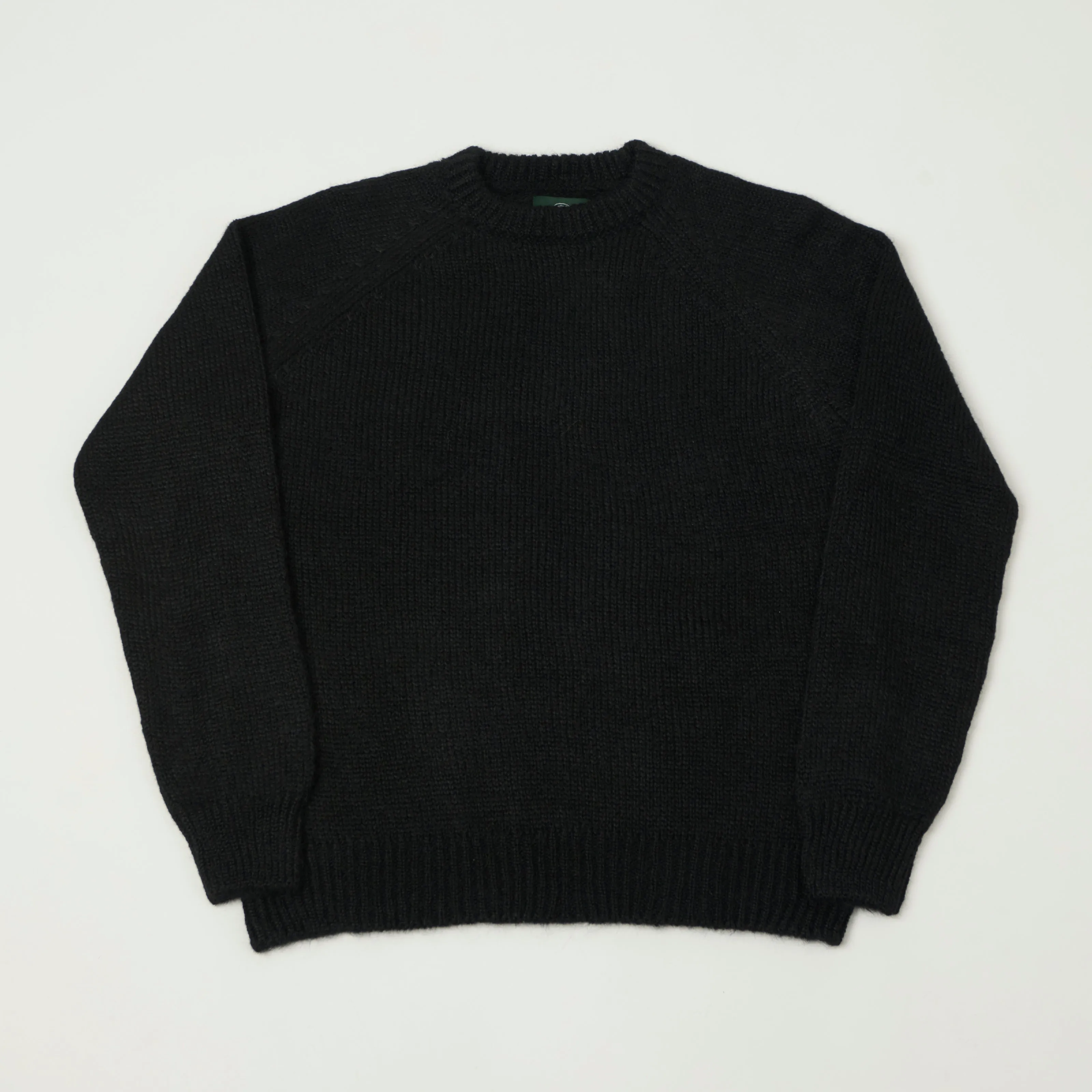 Knickerbocker 'Bud' Alpaca Knit Sweater - Black sold by Son of a Stag