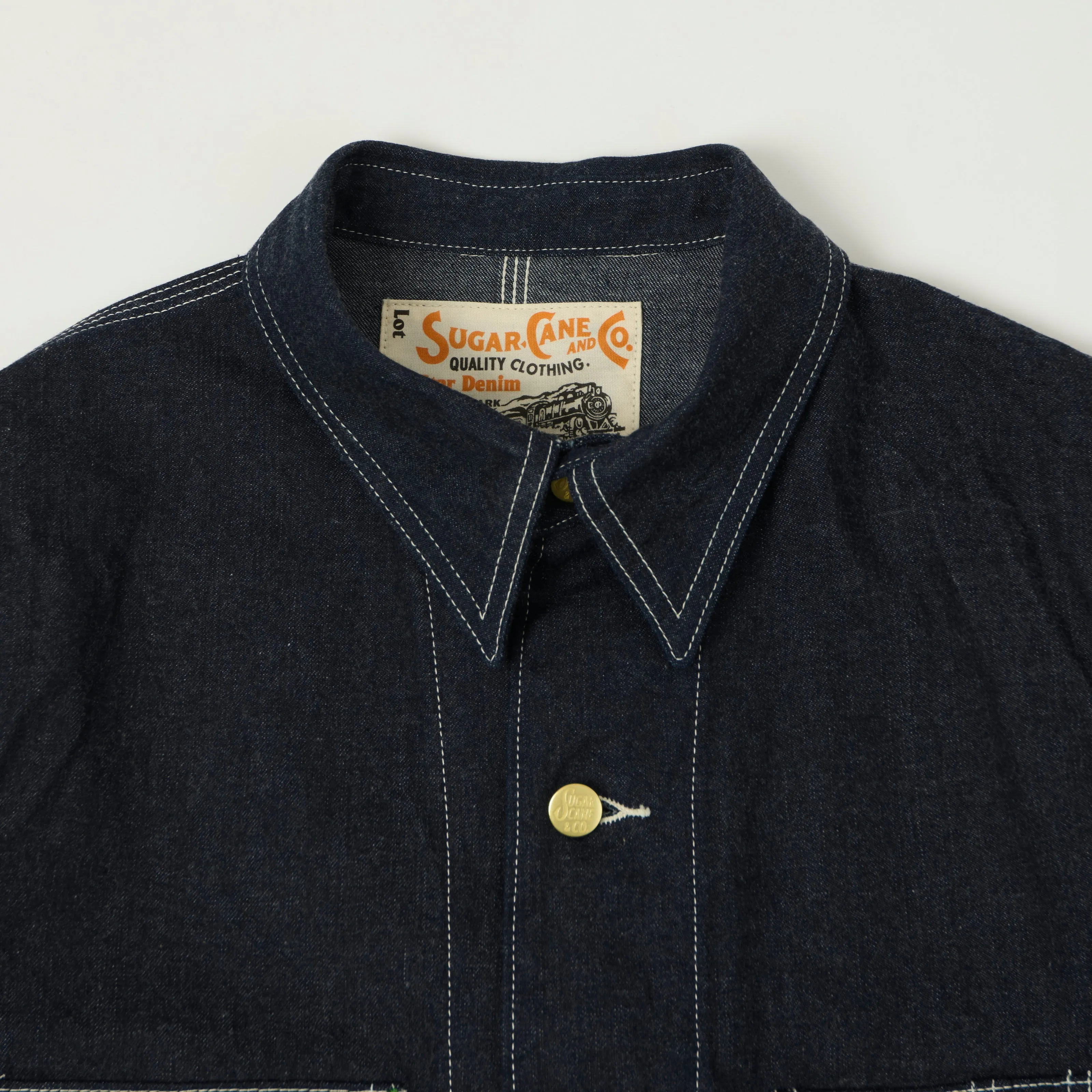 Sugar Cane 11oz. Denim Work Coat - One Wash sold by Son of a Stag product image thumbnail 2