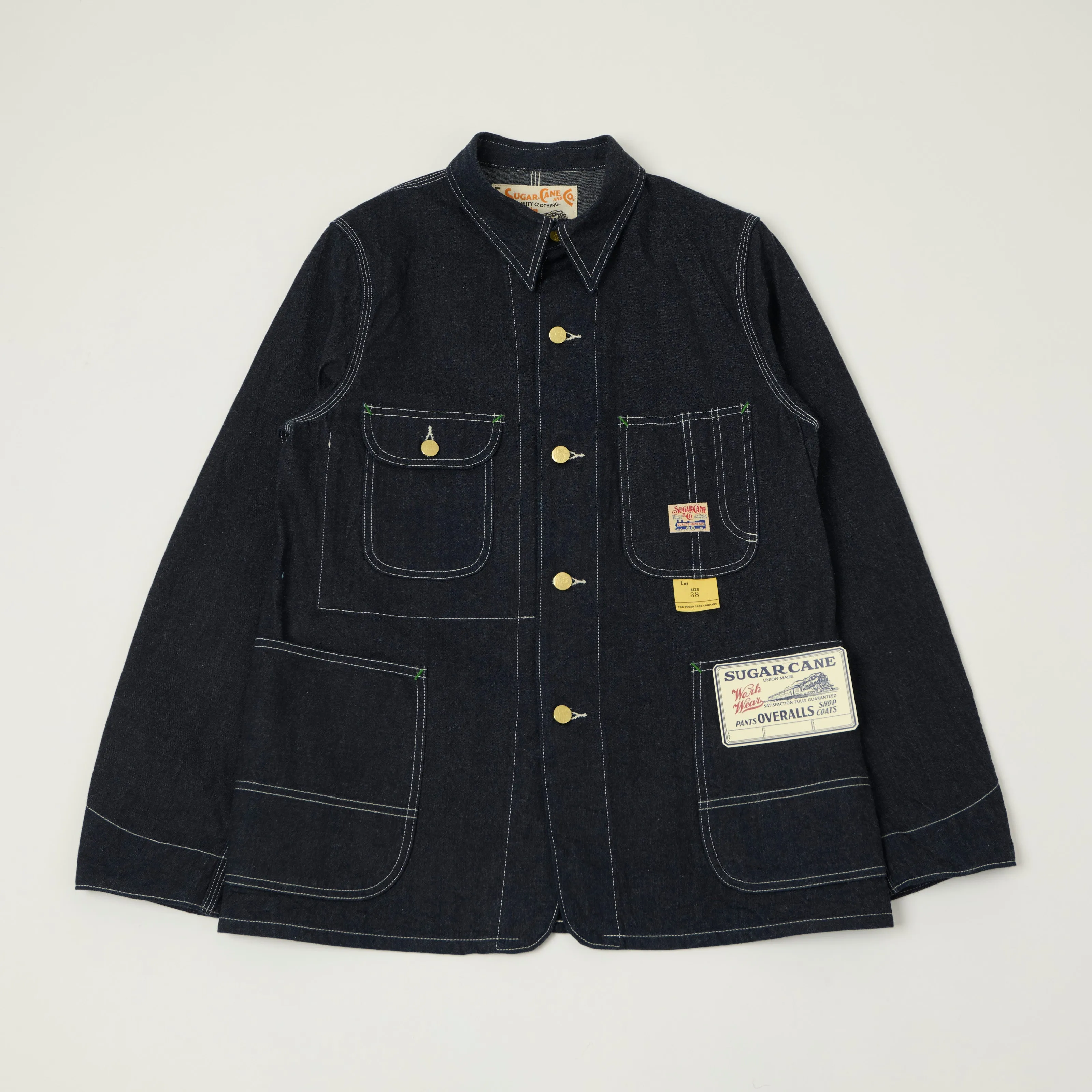 Sugar Cane 11oz. Denim Work Coat - One Wash sold by Son of a Stag