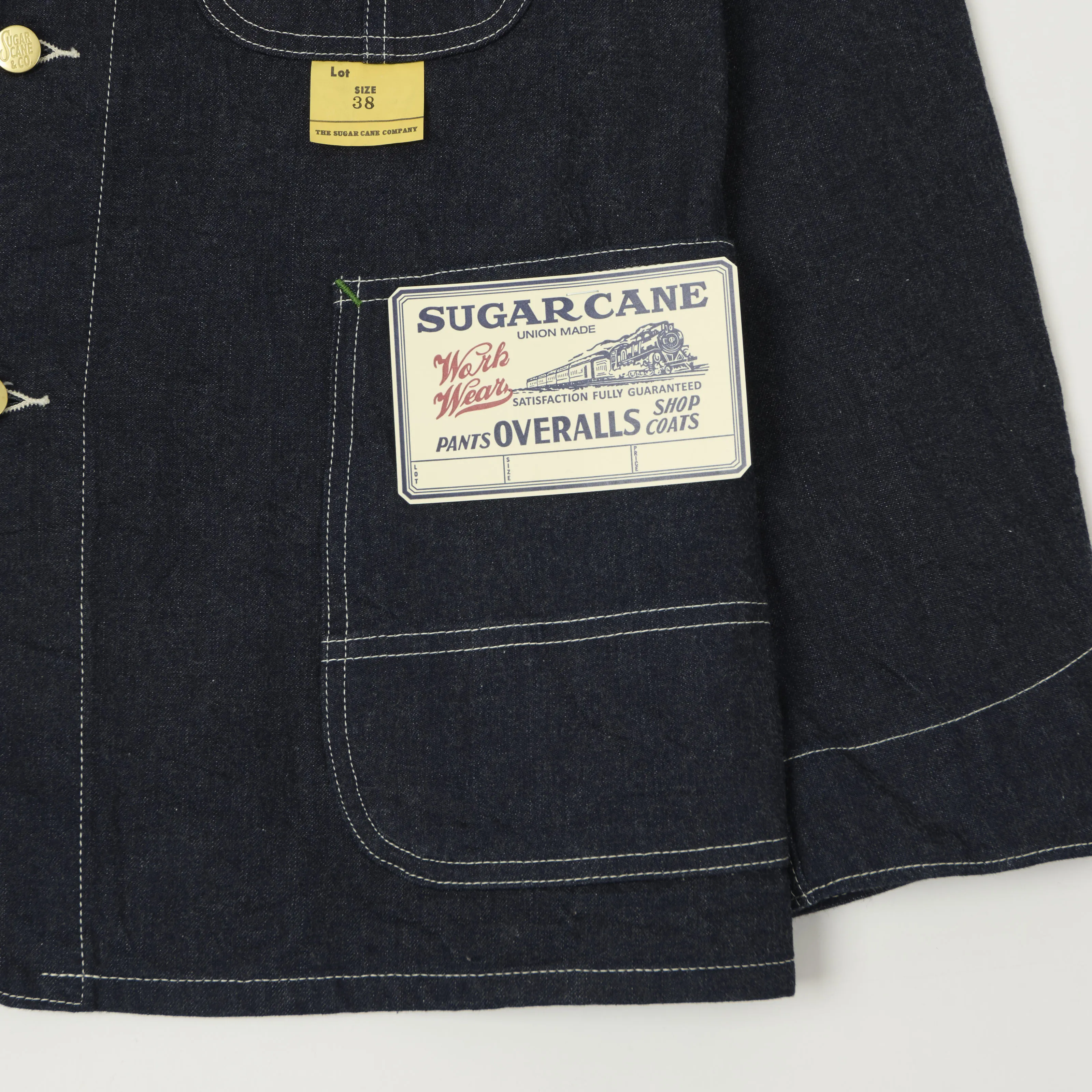 Sugar Cane 11oz. Denim Work Coat - One Wash sold by Son of a Stag product image thumbnail 5