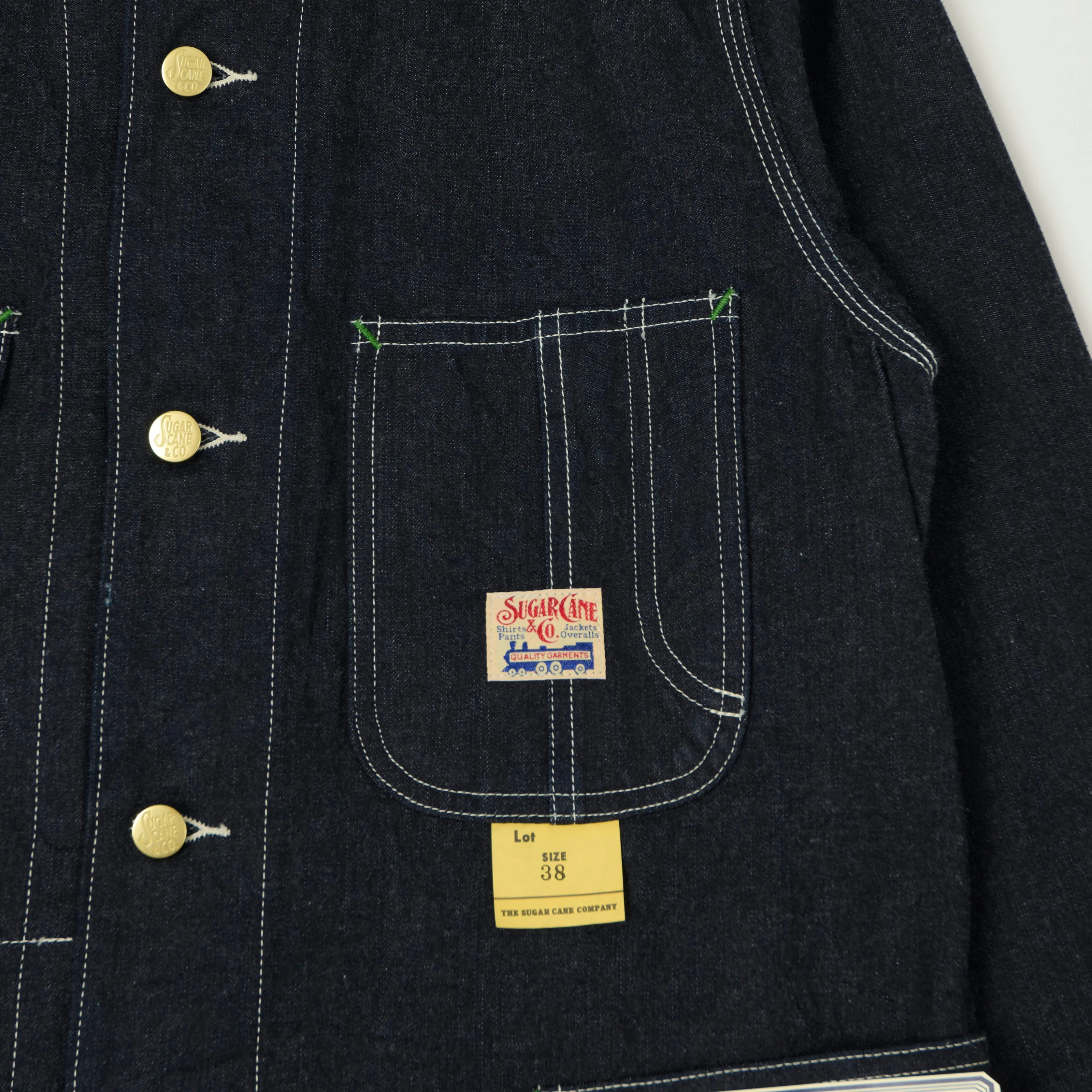 Sugar Cane 11oz. Denim Work Coat - One Wash sold by Son of a Stag product image thumbnail 3