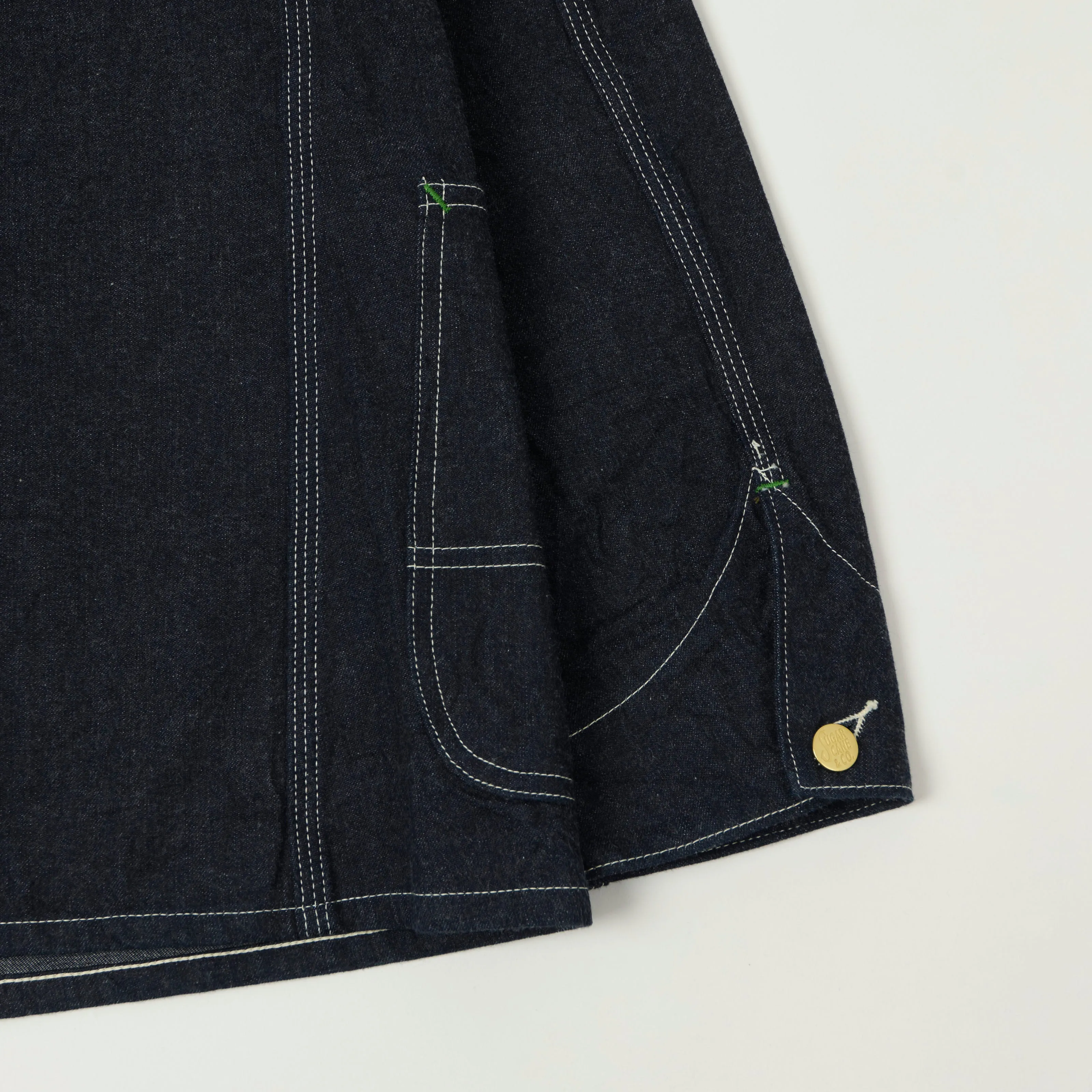 Sugar Cane 11oz. Denim Work Coat - One Wash sold by Son of a Stag product image thumbnail 4