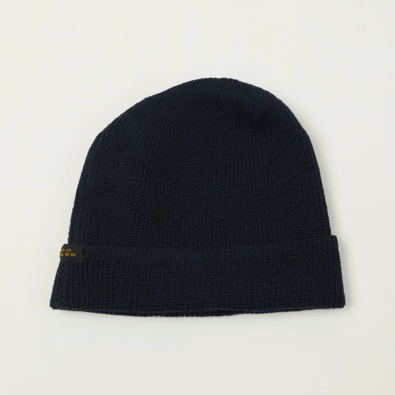 Dehen 1920 Wool Knit Watch Cap - Dark Navy sold by Son of a Stag