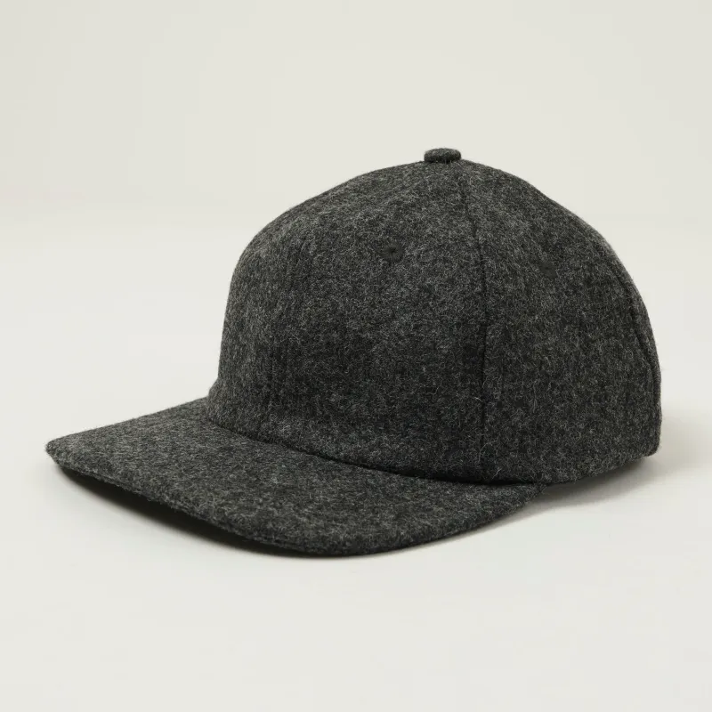 Dehen 1920 Melton Wool Baseball Hat - Granite made by Son of a Stag