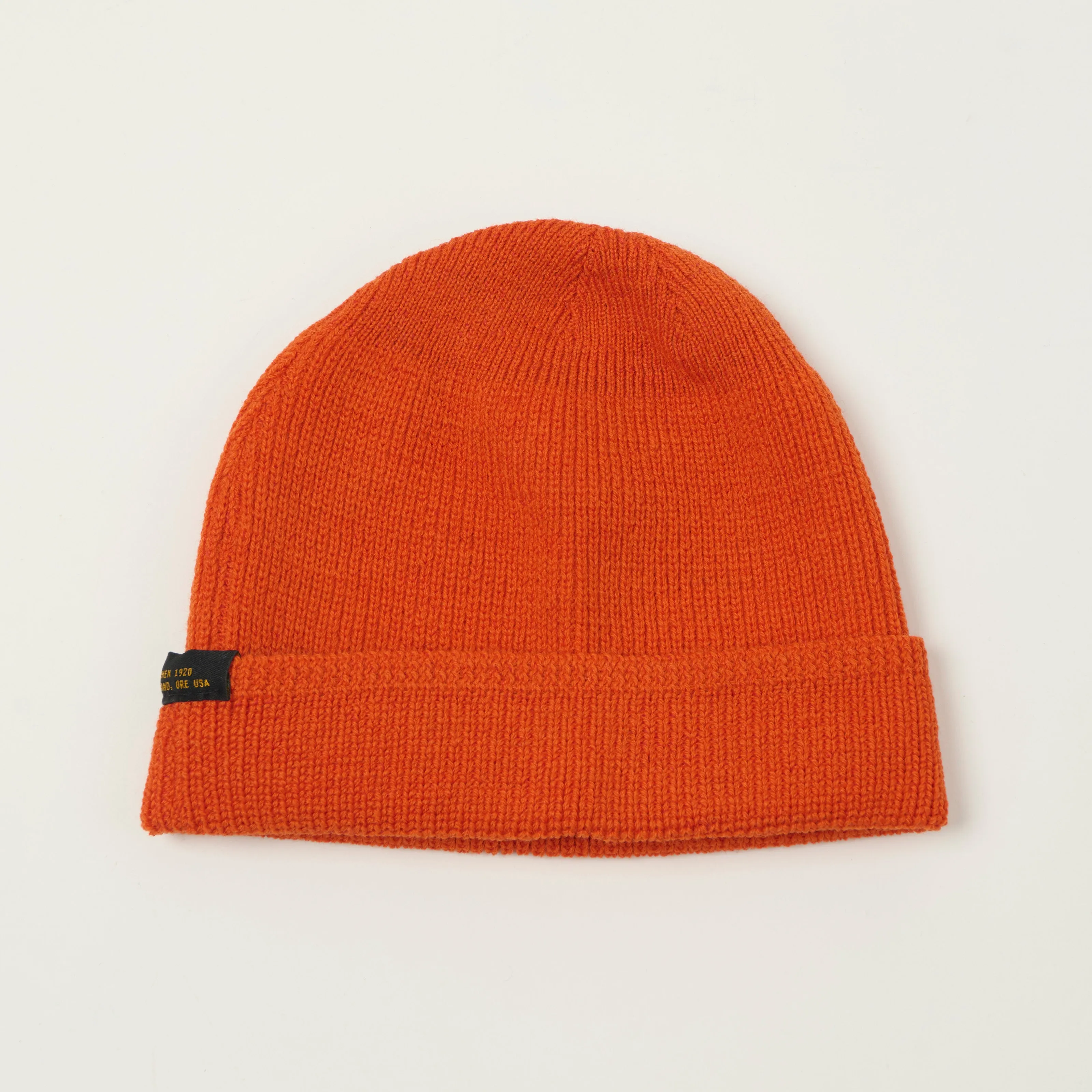 Dehen 1920 Wool Knit Watch Cap - Safety Orange sold by Son of a Stag
