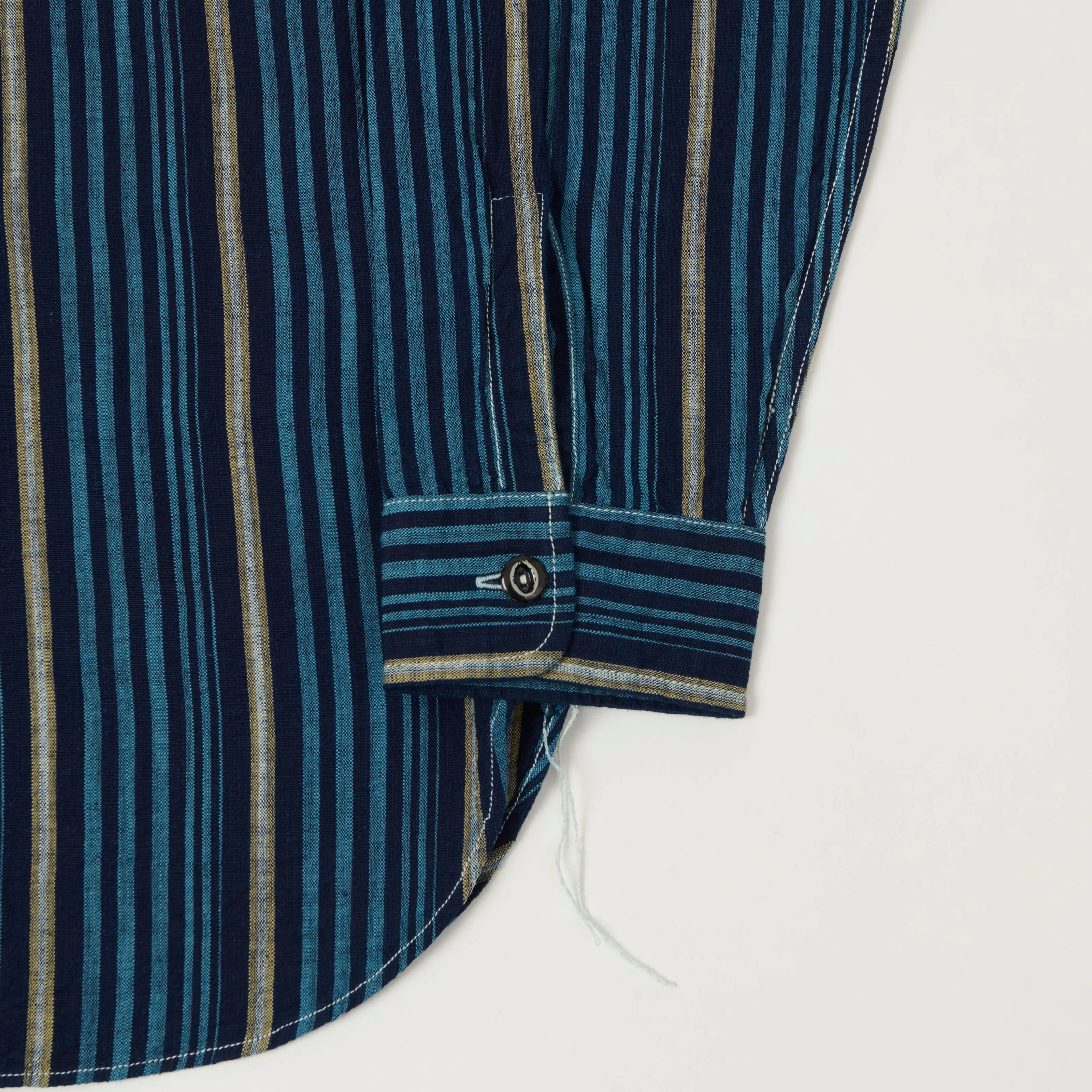 Sugar Cane Indigo Stripe Work Shirt - Navy sold by Son of a Stag product image thumbnail 3