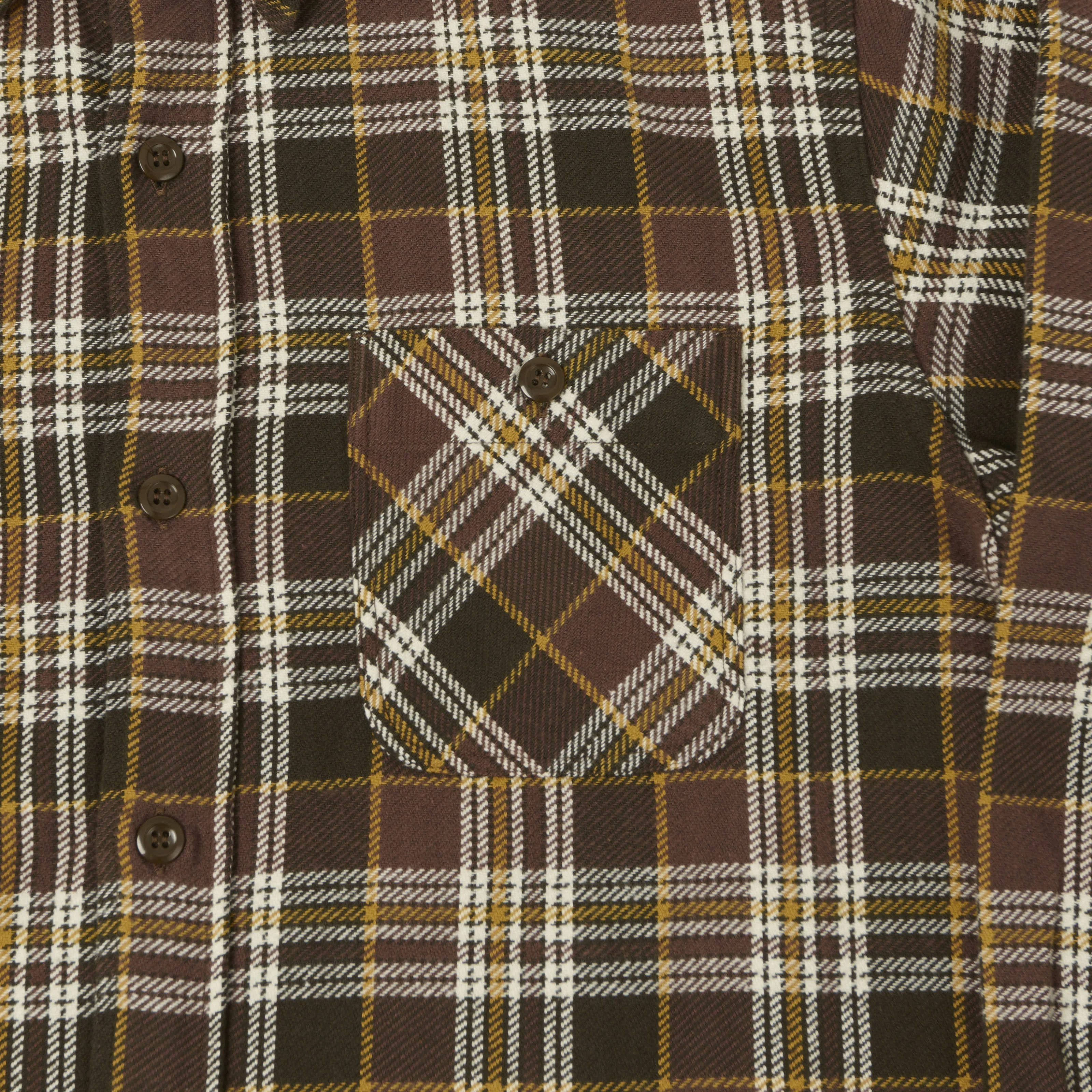 Sugar Cane Twill Check Work Shirt - Brown sold by Son of a Stag product image thumbnail 4