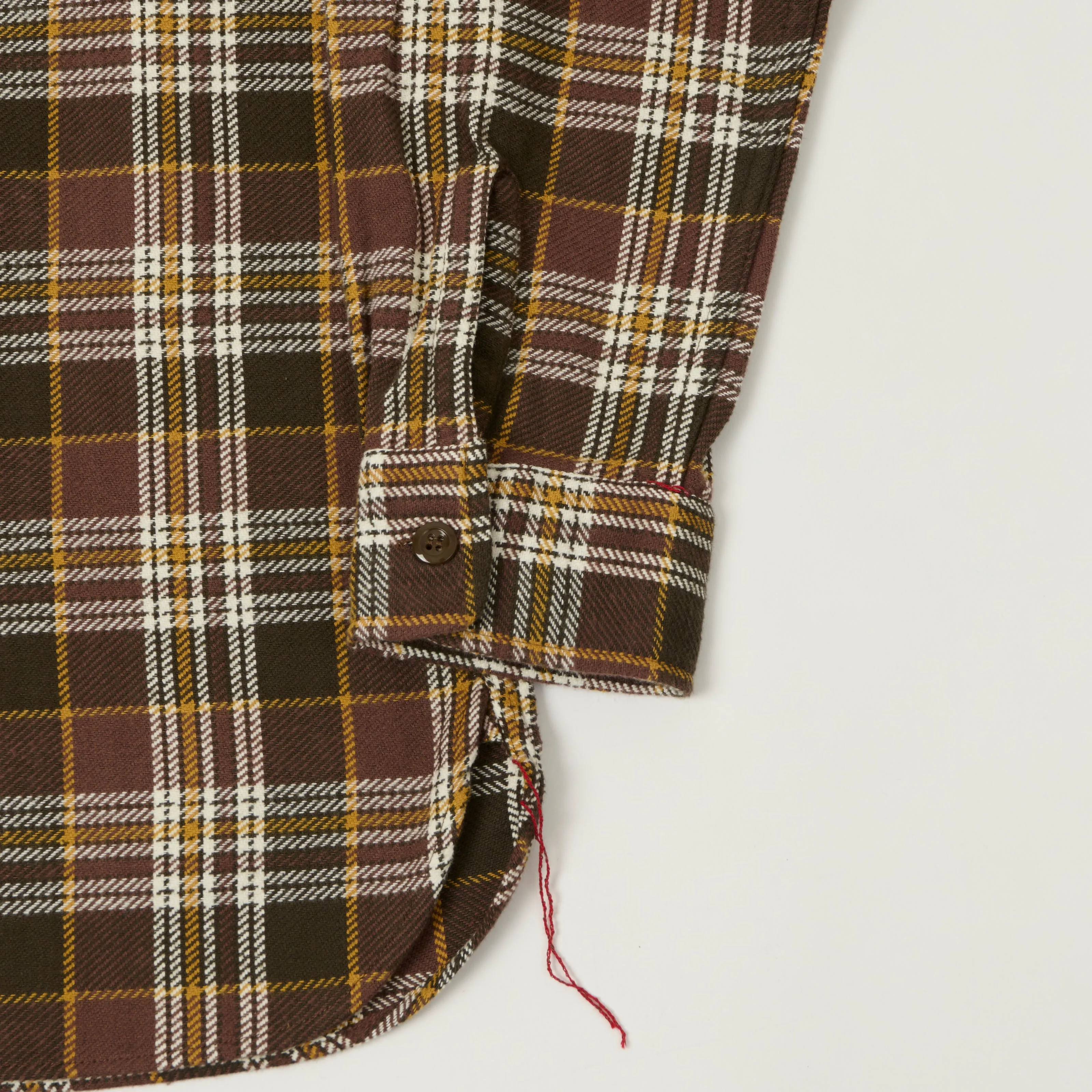 Sugar Cane Twill Check Work Shirt - Brown sold by Son of a Stag product image thumbnail 3