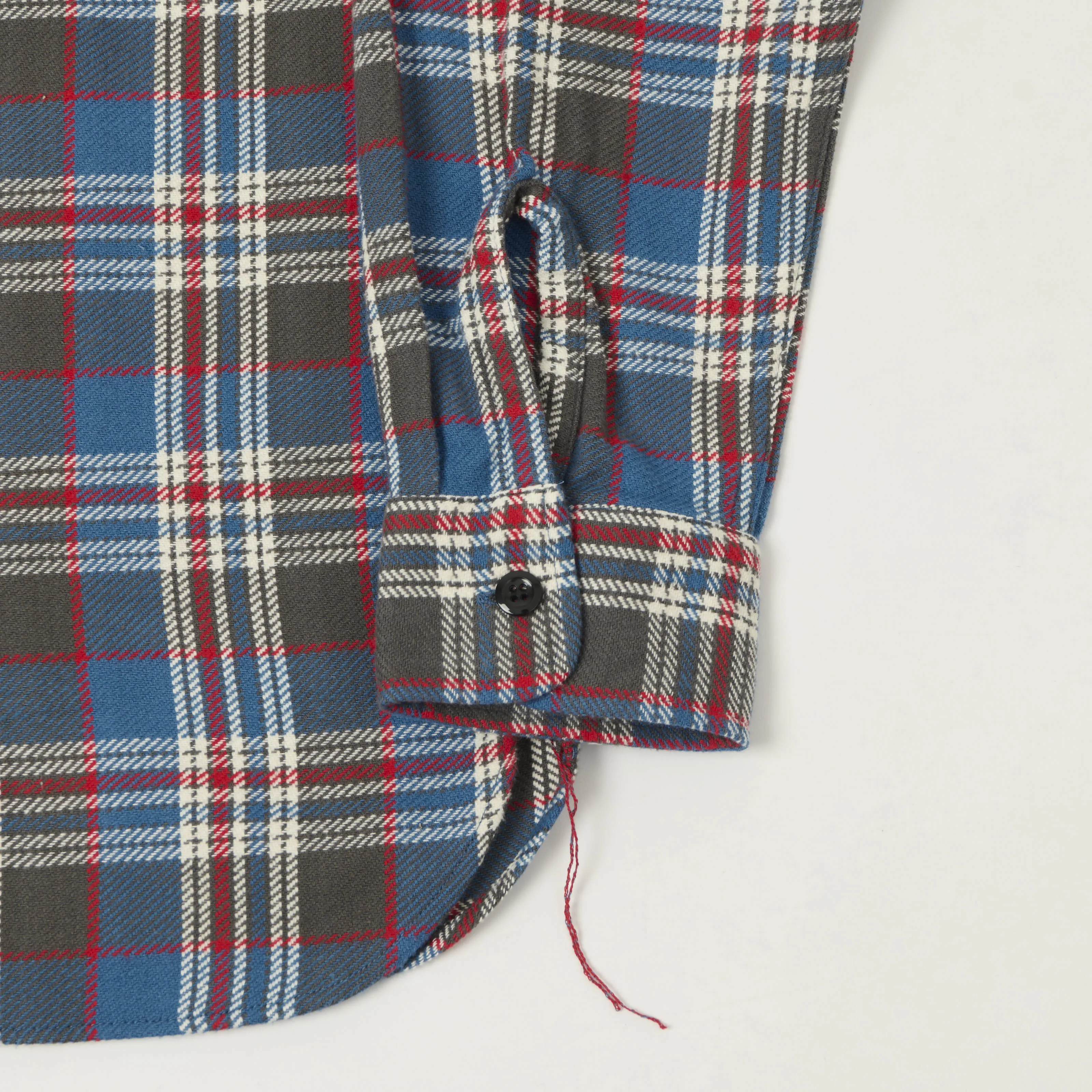 Sugar Cane Twill Check Work Shirt - Blue sold by Son of a Stag product image thumbnail 3