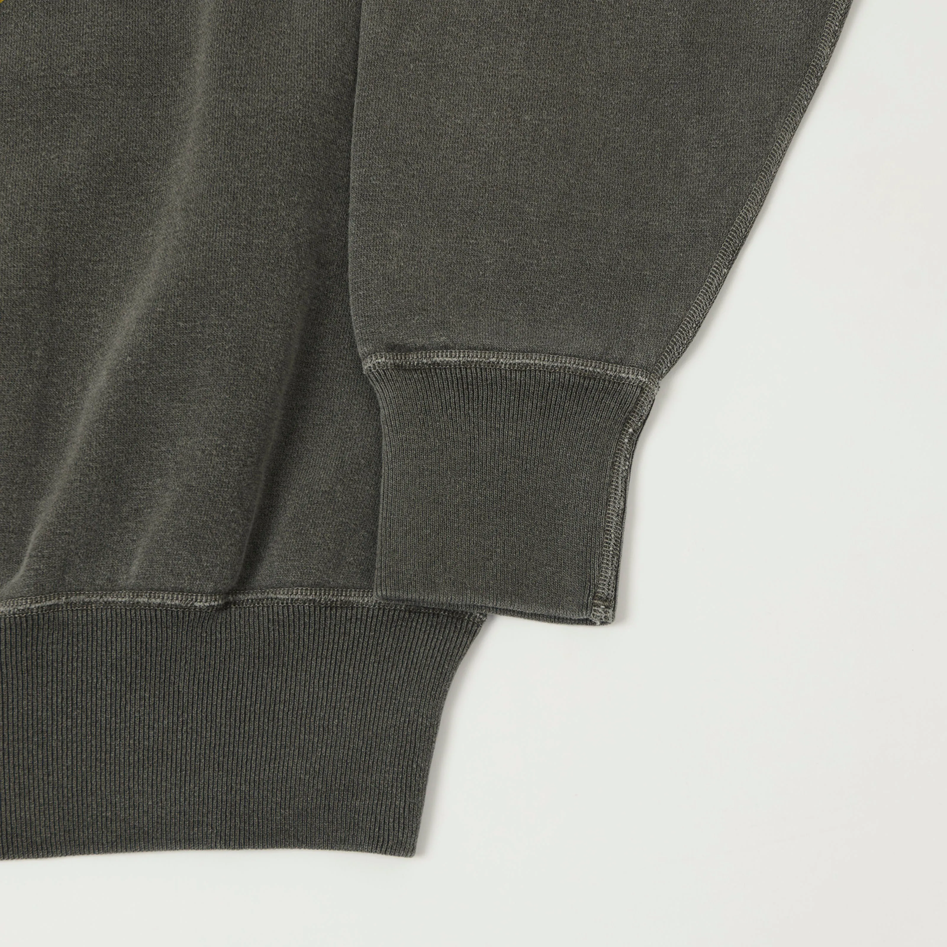 Dubbleworks 'Smile' Pigment Dye Raglan Sweatshirt - Sumikuro sold by Son of a Stag product image thumbnail 3