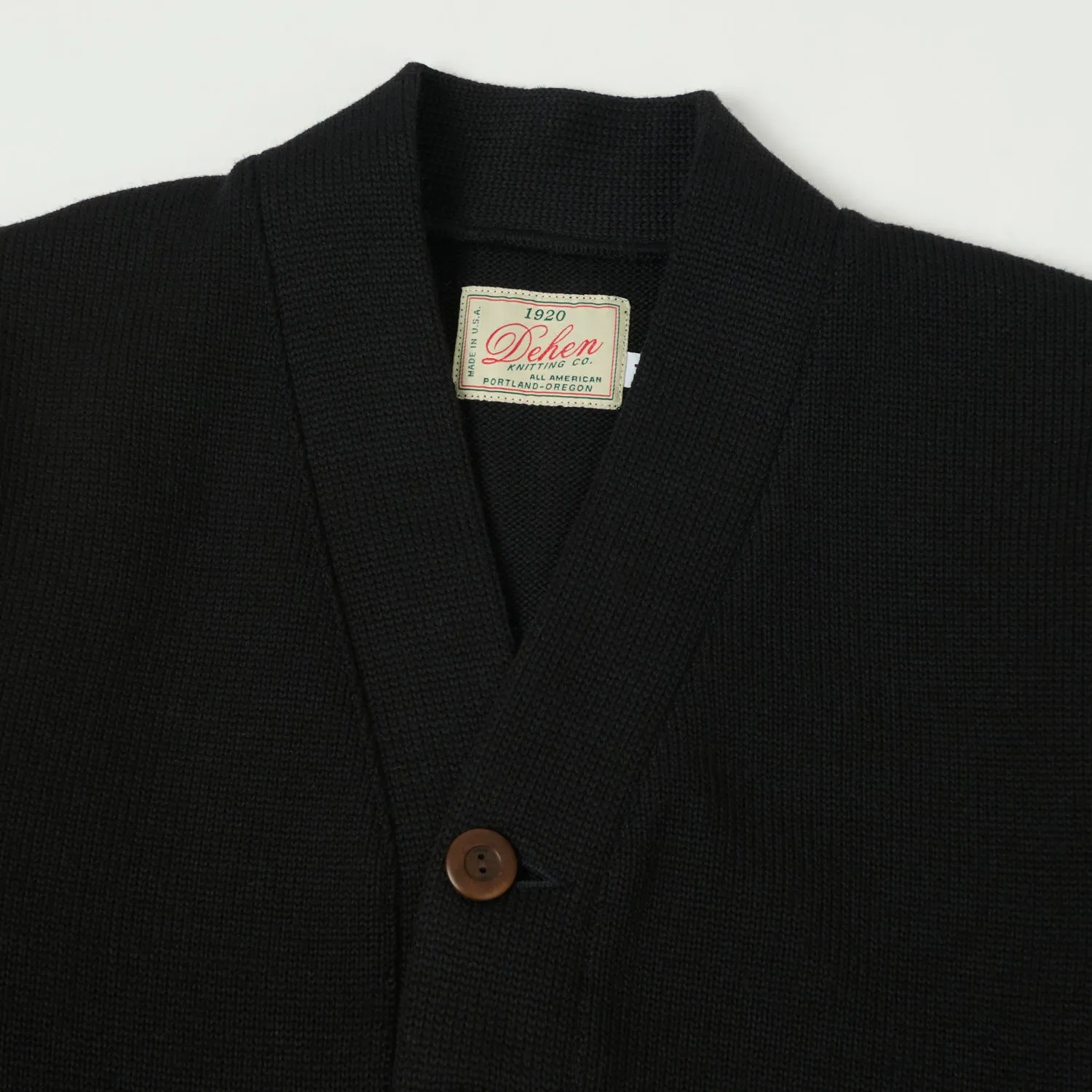 Dehen 1920 Classic Cardigan - Black sold by Son of a Stag product image thumbnail 2