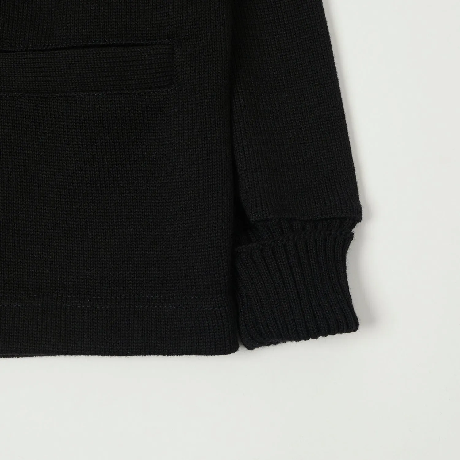 Dehen 1920 Classic Cardigan - Black sold by Son of a Stag product image thumbnail 4