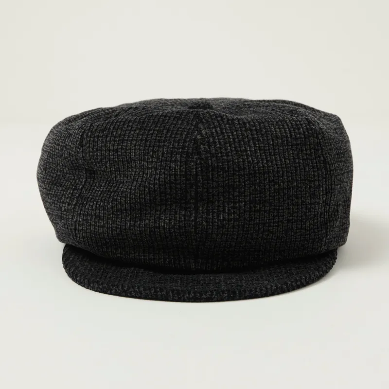 Freewheelers & Co Great Lakes 'Yellowstone' Casquette - Grained Charcoal Black sold by Son of a Stag