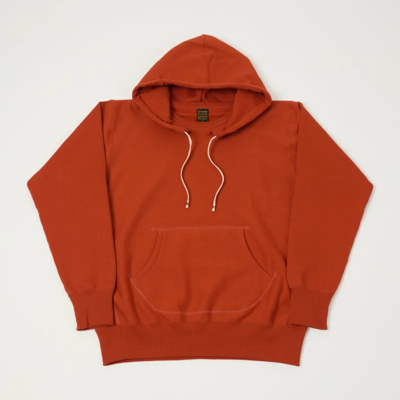 A Vontade Reverse Weave 'After Hood' Pullover Hoodie - Scarlet sold by Son of a Stag