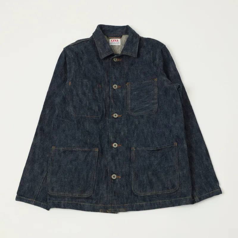 ONI Denim 03502-Kase 16oz Natural Indigo Coverall Jacket - One wash sold by Son of a Stag