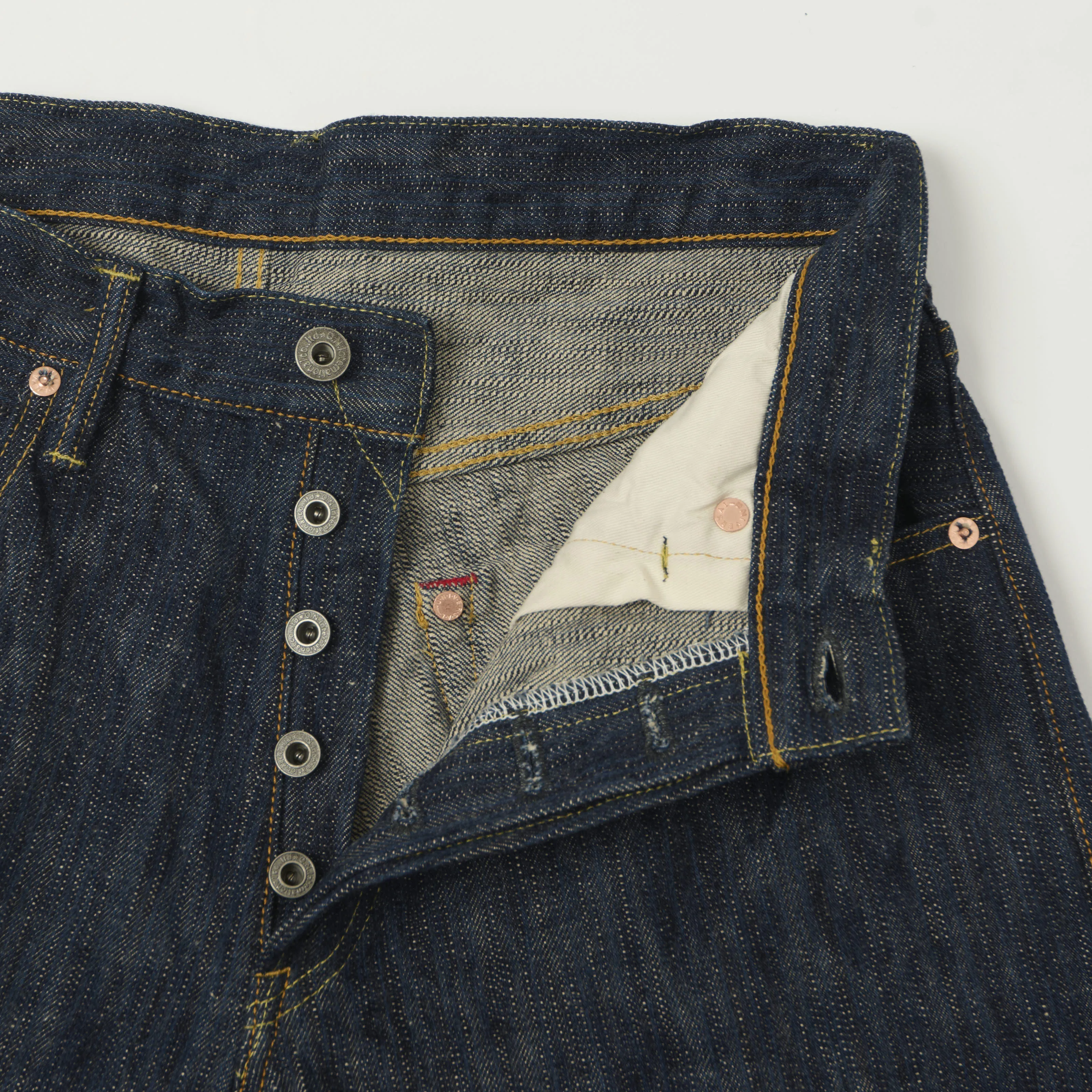 ONI Denim 200 Kase 16oz Natural Indigo Wide Straight Jean - One Wash sold by Son of a Stag product image thumbnail 3