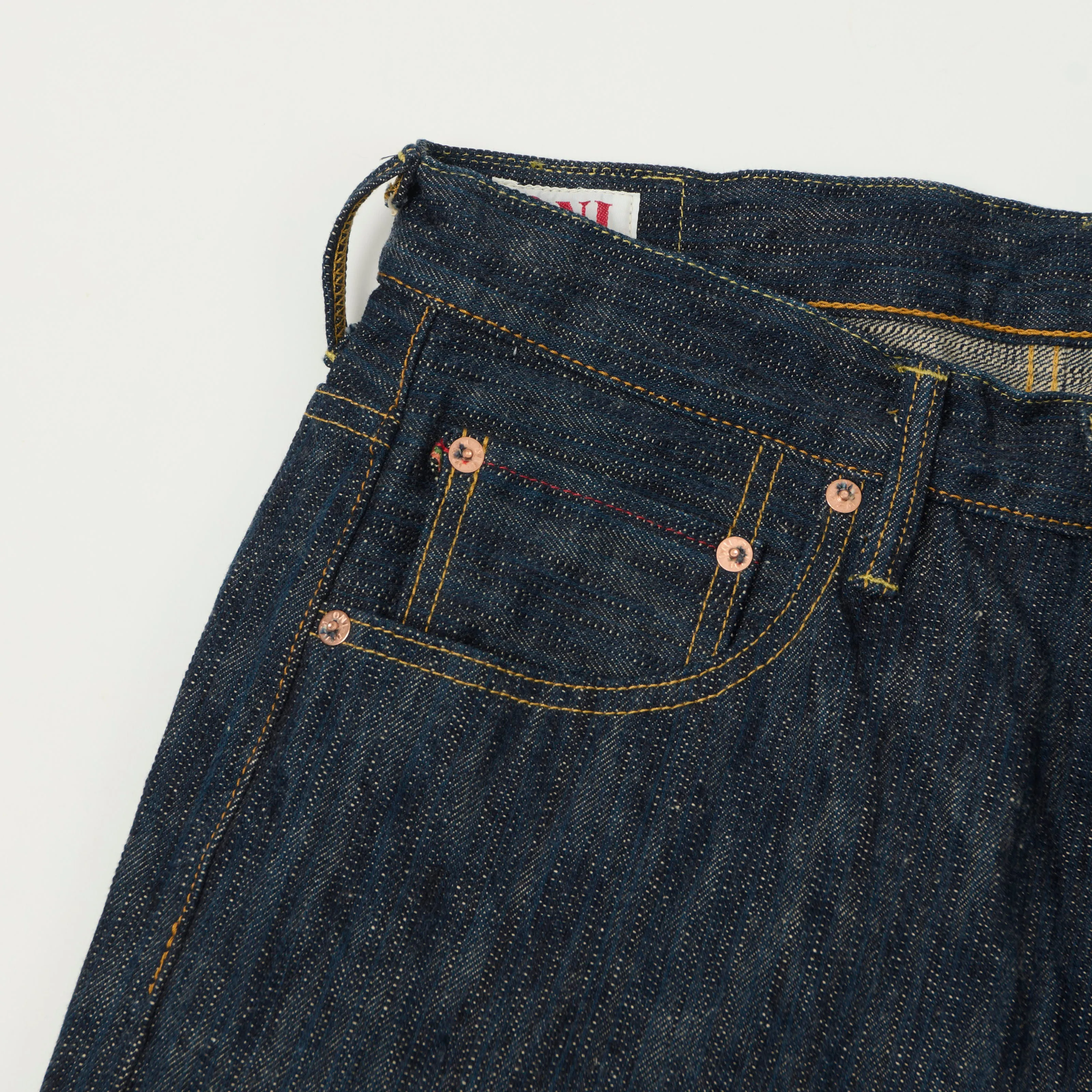 ONI Denim 200 Kase 16oz Natural Indigo Wide Straight Jean - One Wash sold by Son of a Stag product image thumbnail 5